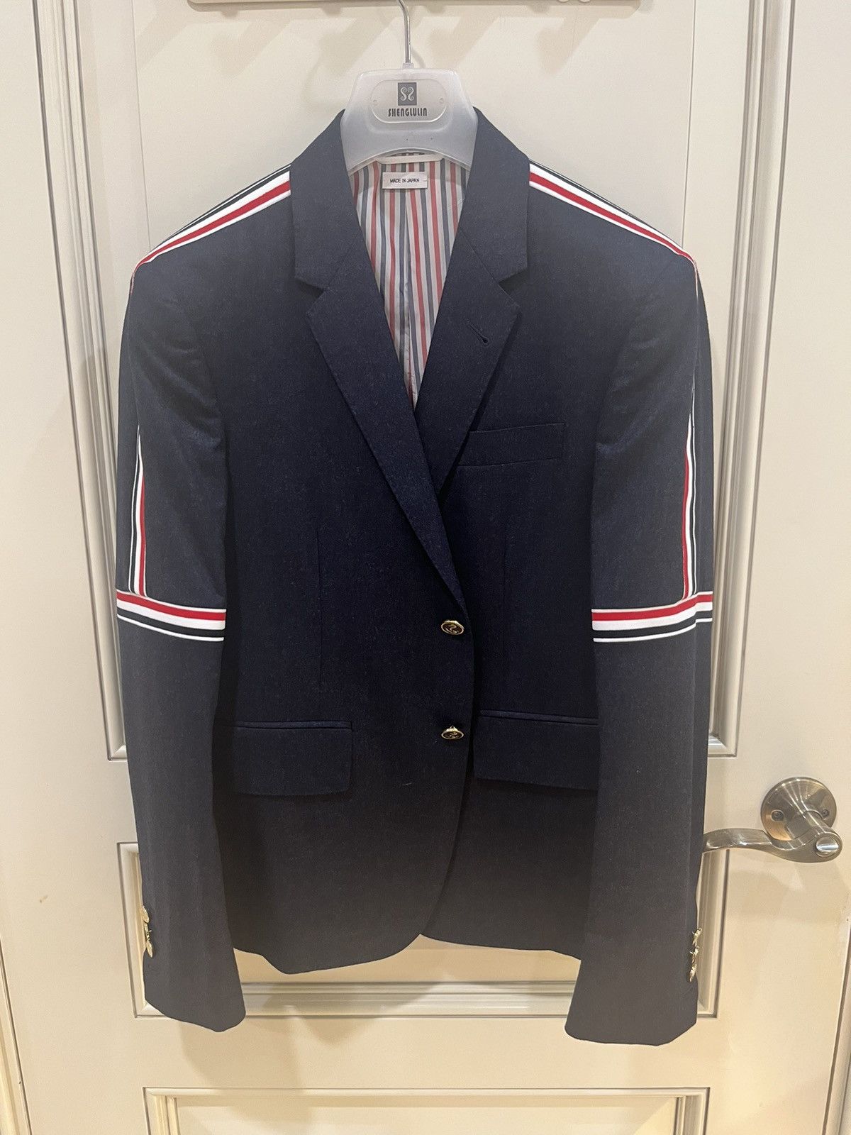 Thom Browne RWB ELASTIC STRIPE SPORT blazer and pants Size 46R - 5 Thumbnail
