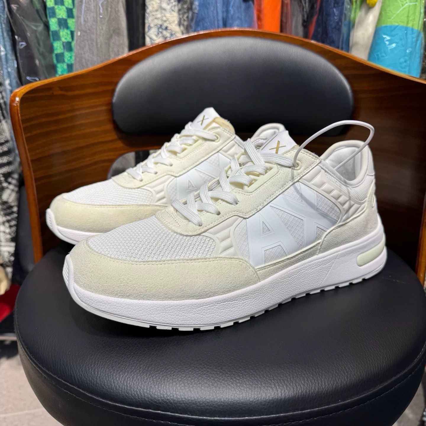 Armani Armani White Lowtop Sneakers 44 Men Size US 10.5 / EU 43-44 - 1 Thumbnail