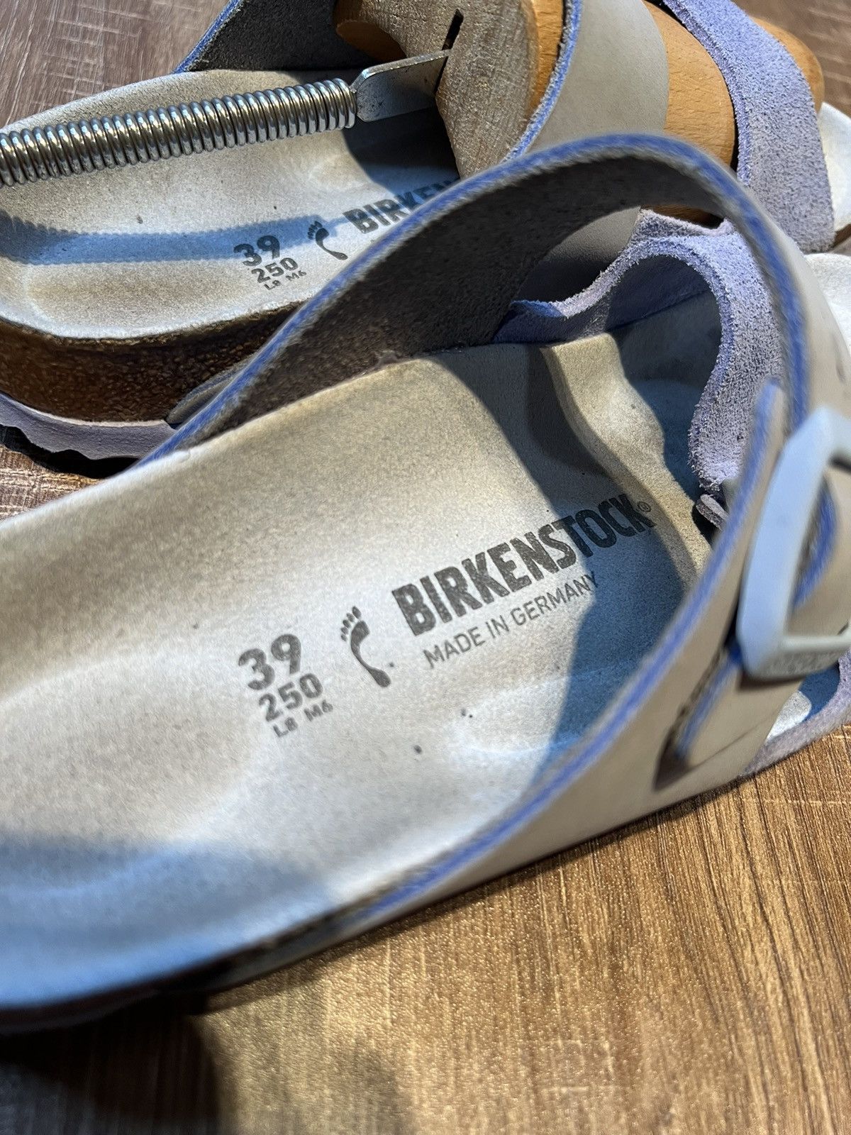 Birkenstock Birkenstock Arizona 39R/8 Split Dusty Blue Suede/Nubuck Size US 8 / IT 38 - 7 Thumbnail