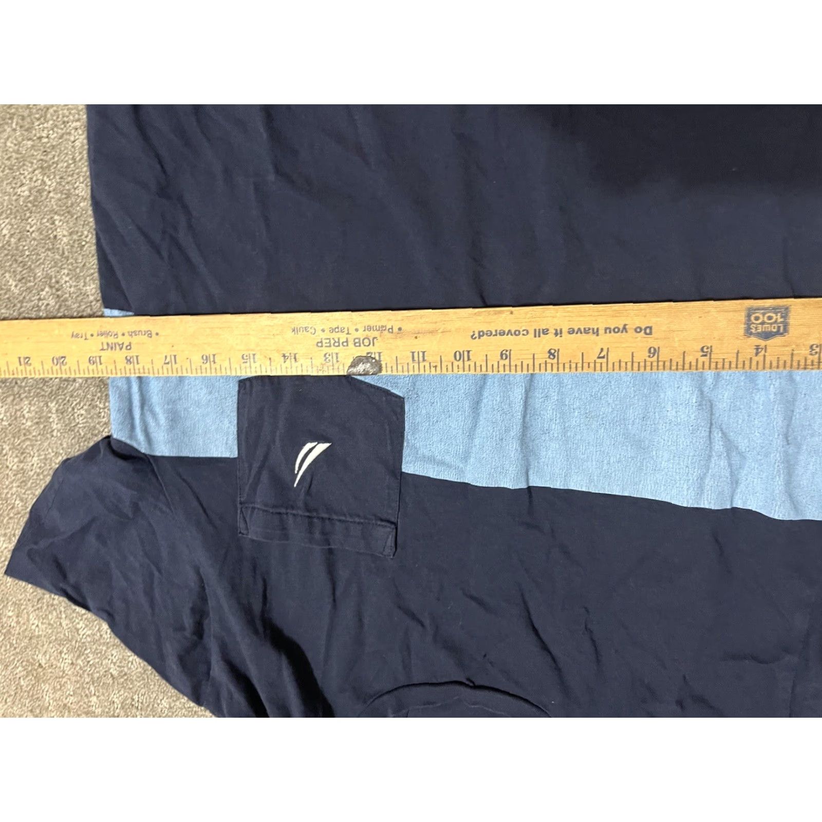 Nautica VINTAGE Nautica Shirt Men M Blue Short Sleeve Crew Neck Pocket 95% Cotton 5% Spandex Logo Beach Classic Size US M / EU 48-50 / 2 - 4 Thumbnail