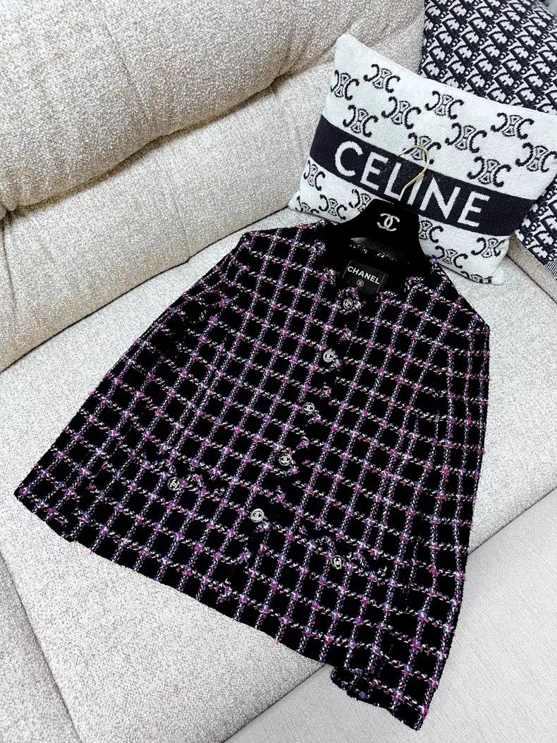 Chanel Chanel Red and blue plaid tweed double C diamond buckle wo Size XXS / US 00 / IT 34 - 2 Thumbnail