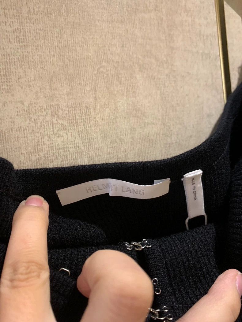 Helmut Lang HELMUT LANG Knit dress with one word Size XL / US 12-14 / IT 48-50 - 4 Thumbnail