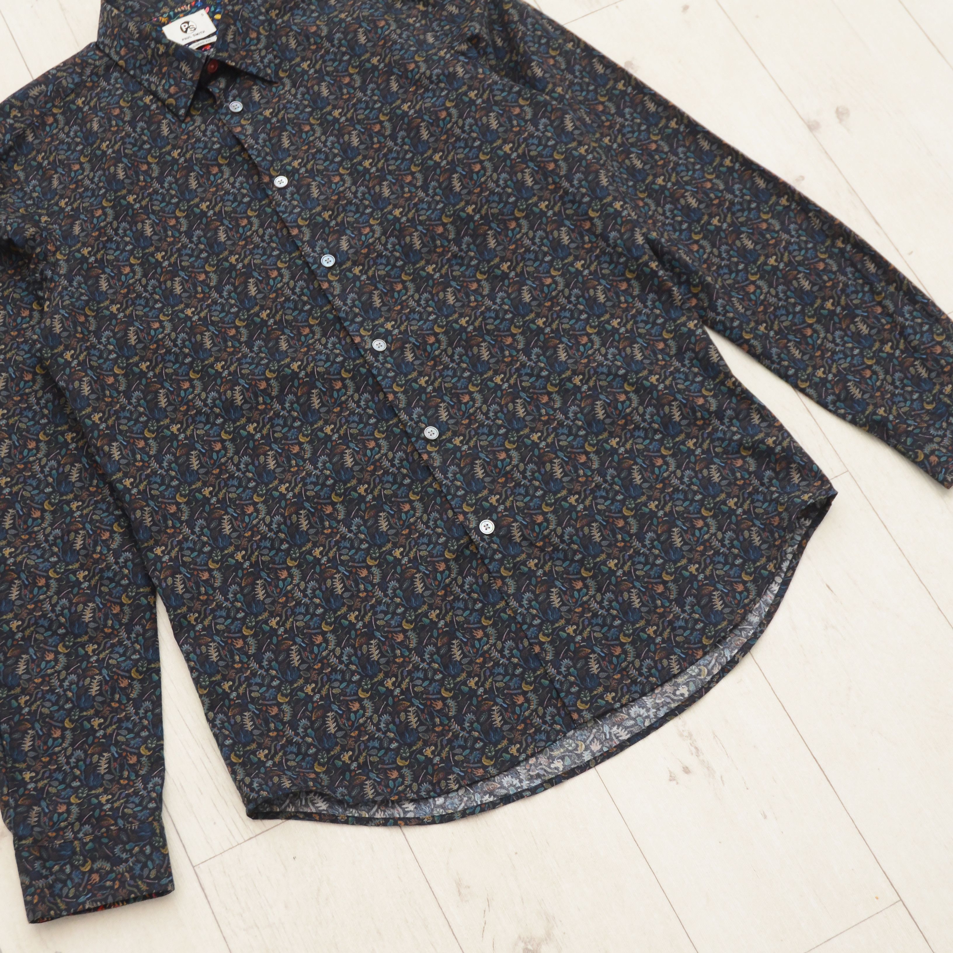 Paul Smith Paul Smith Tailored Fit Casual Shirt Floral Pattern Printed Size US M / EU 48-50 / 2 - 3 Thumbnail