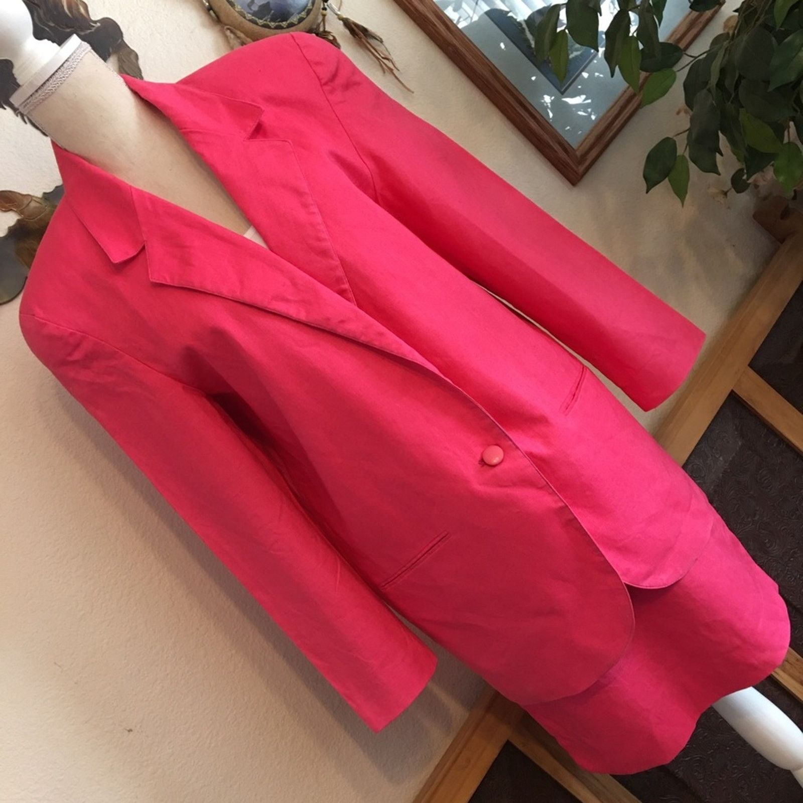 Vintage Vintage 90s K.M. International pink skirt set suit Size M / US 6-8 / IT 42-44 - 4 Thumbnail