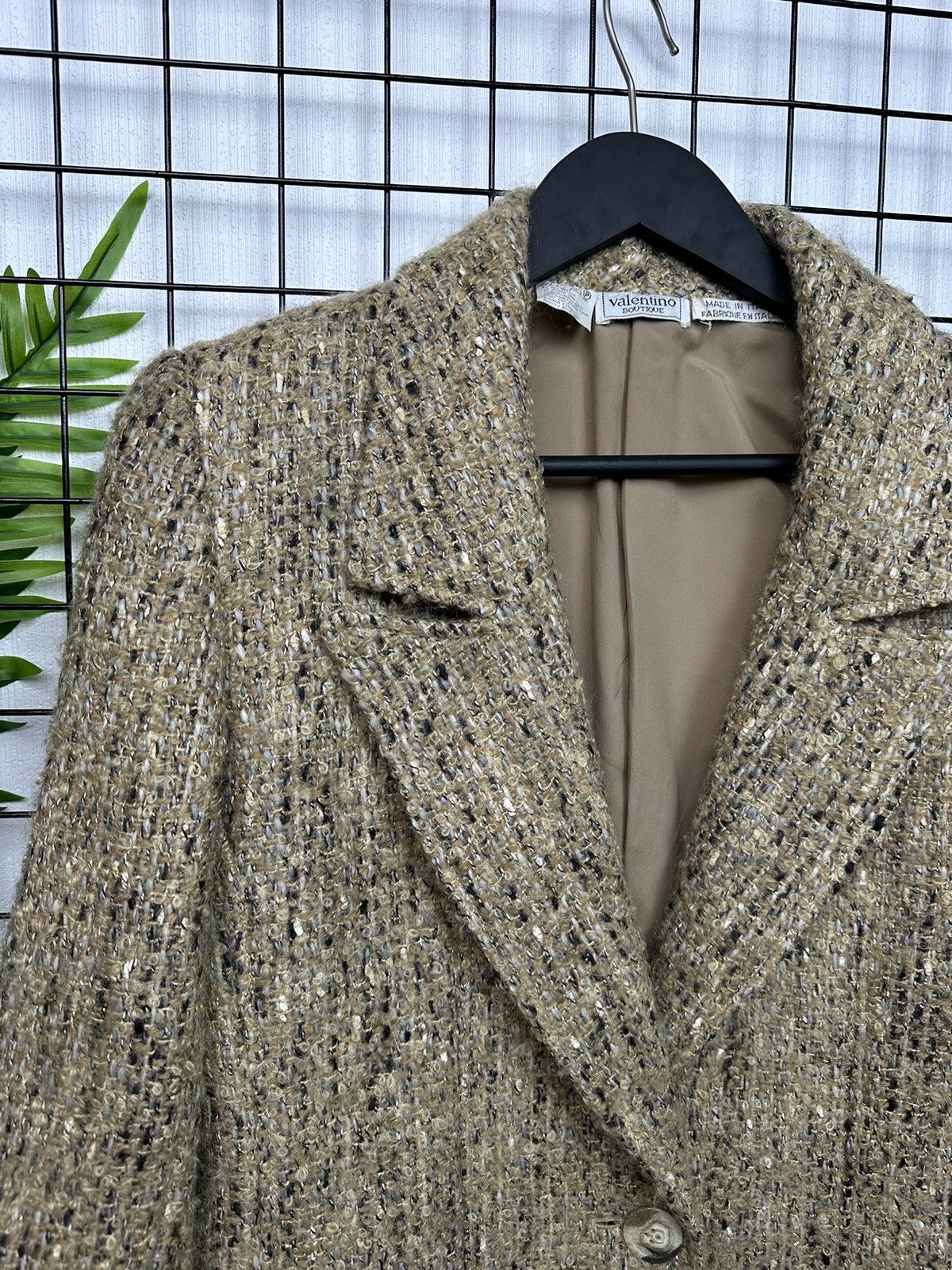 Giovanni Valentino × Valentino 🔥Rare Vintage Valentino Botique tweed Blazer Jacket Women 8 Size M / US 6-8 / IT 42-44 - 4 Thumbnail