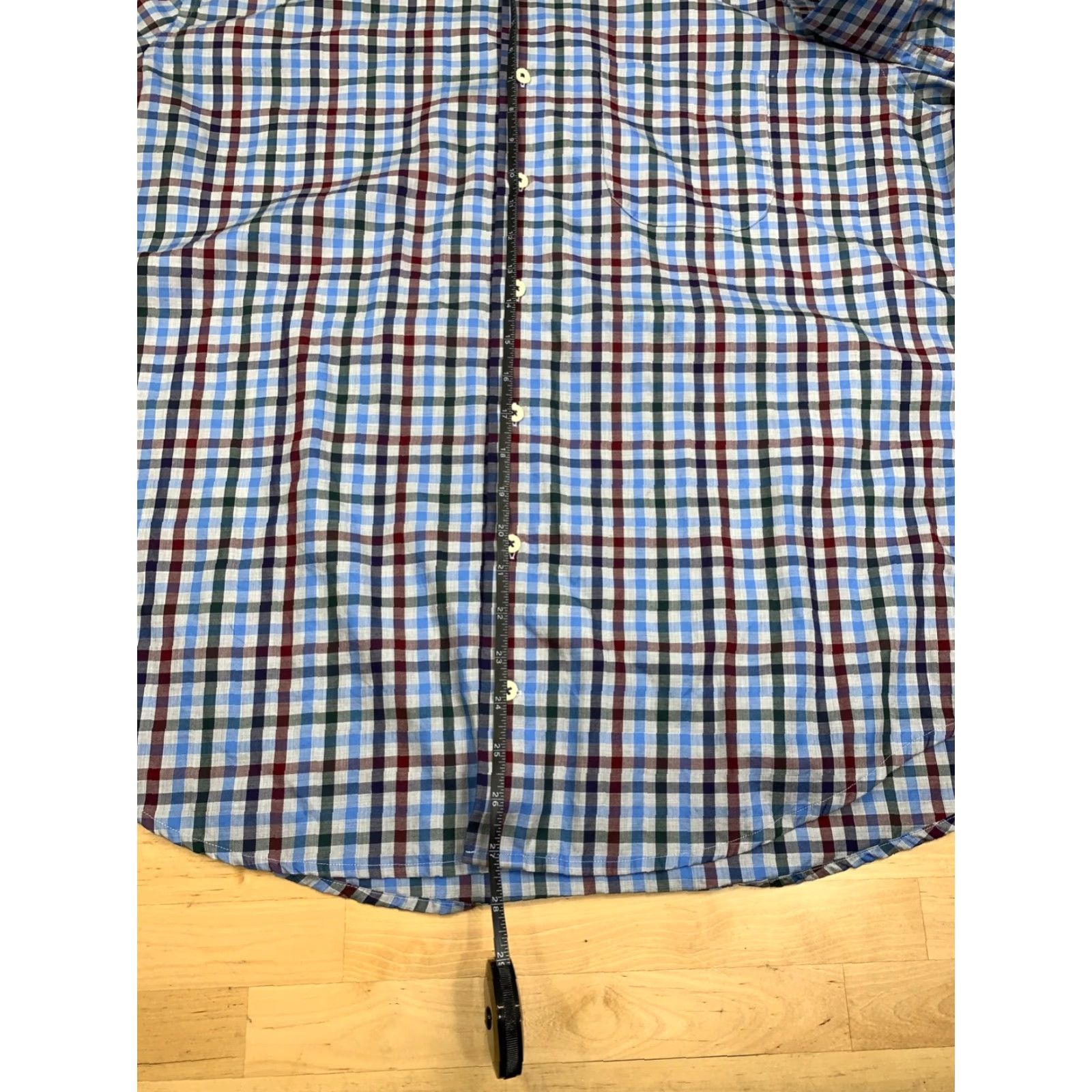 Peter Millar Peter Millar Button Up Shirt Mens XL Plaid Long Sleeve Casual Cotton Size US XL / EU 56 / 4 - 3 Thumbnail
