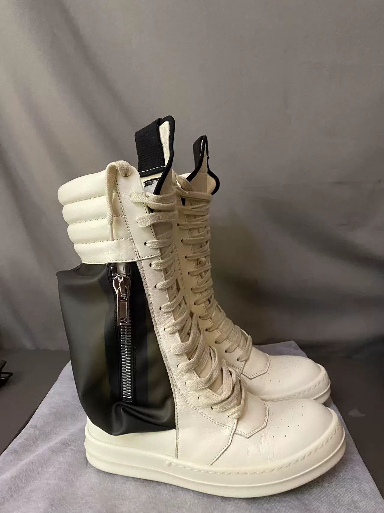 Rick Owens Rick Owens Cargo White Boots 36 Women Size US 6 / IT 36 - 1 Thumbnail