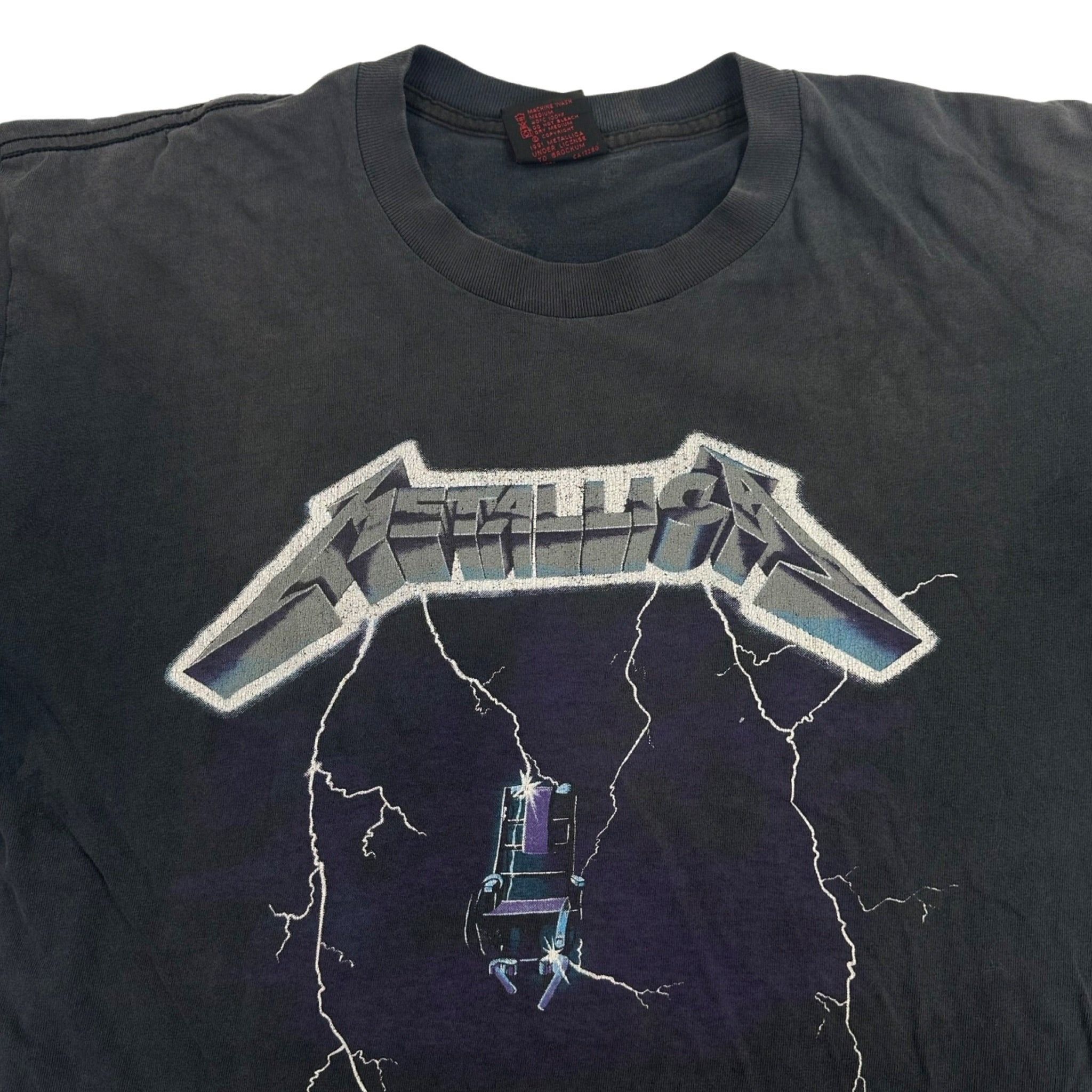 Vintage Metallica Ride The Lightning 1989 Size US XL / EU 56 / 4 - 5 Thumbnail