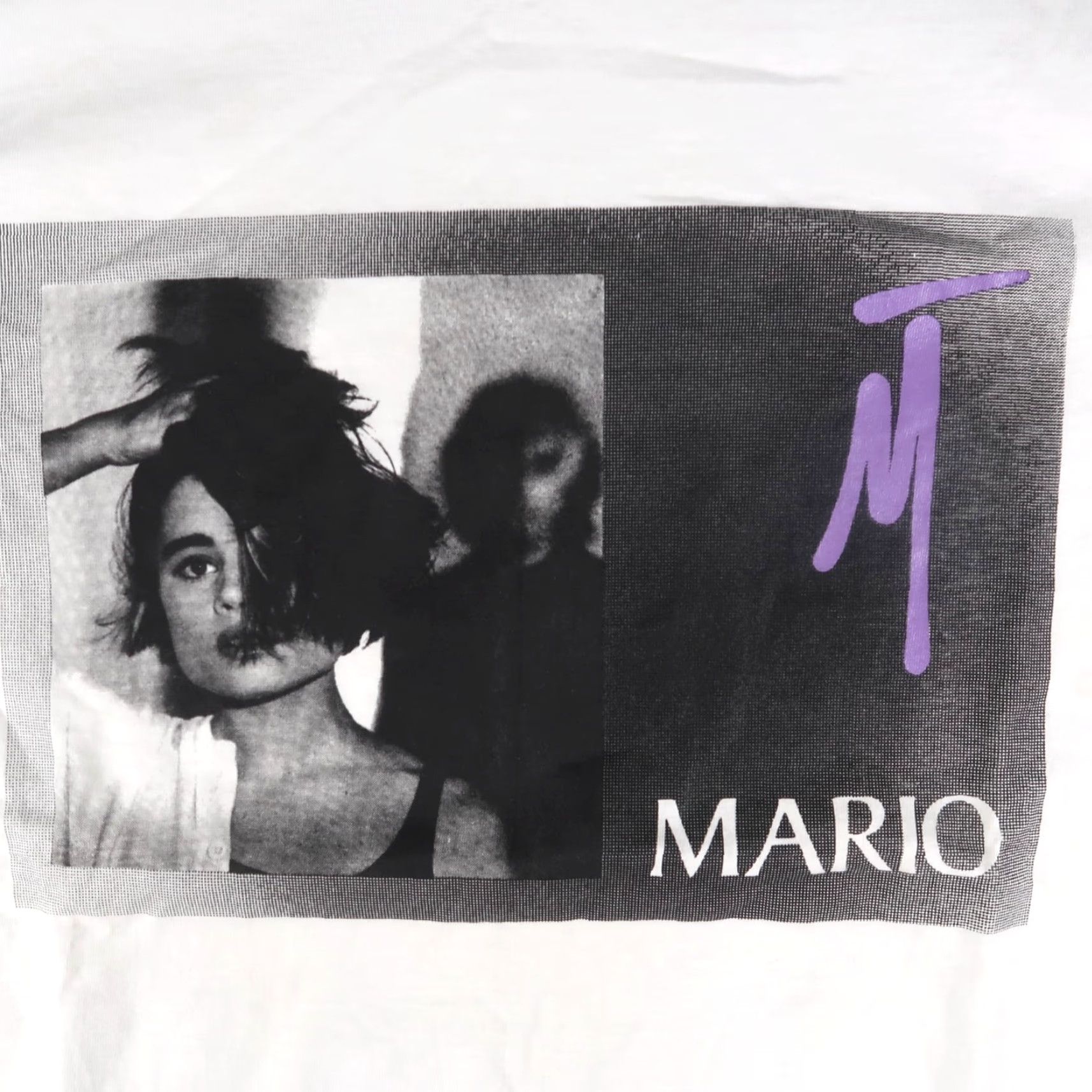 Vintage VINTAGE Mario Testino Art T-Shirt Mens XL White 90s Photographer Photo Model Logo All Seasons Size US XL / EU 56 / 4 - 3 Thumbnail