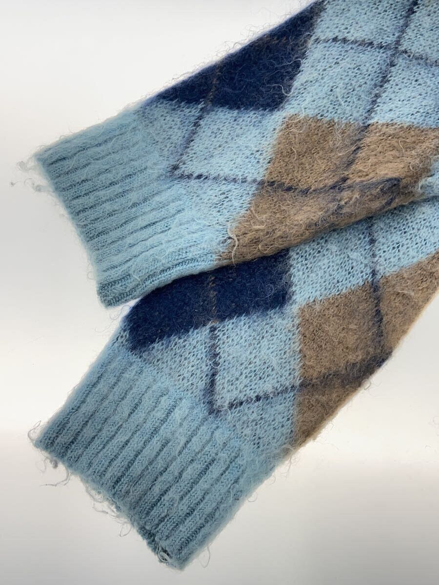 Needles Argyle Mohair Knit Sweater Size US L / EU 52-54 / 3 - 3 Thumbnail