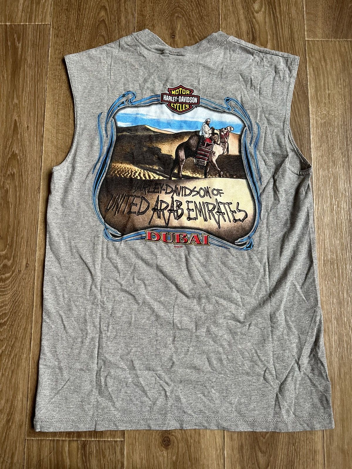 Harley Davidson × Vintage Vintage 2000 Harley Davidson Dubai Logo tank top T Shirt Size US M / EU 48-50 / 2 - 6 Thumbnail