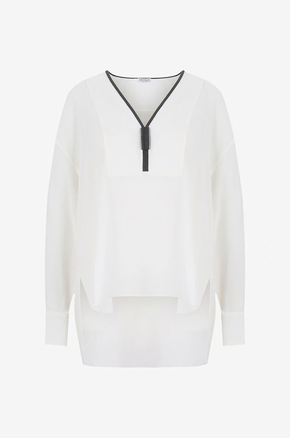 o1y0825 Silk Top in White