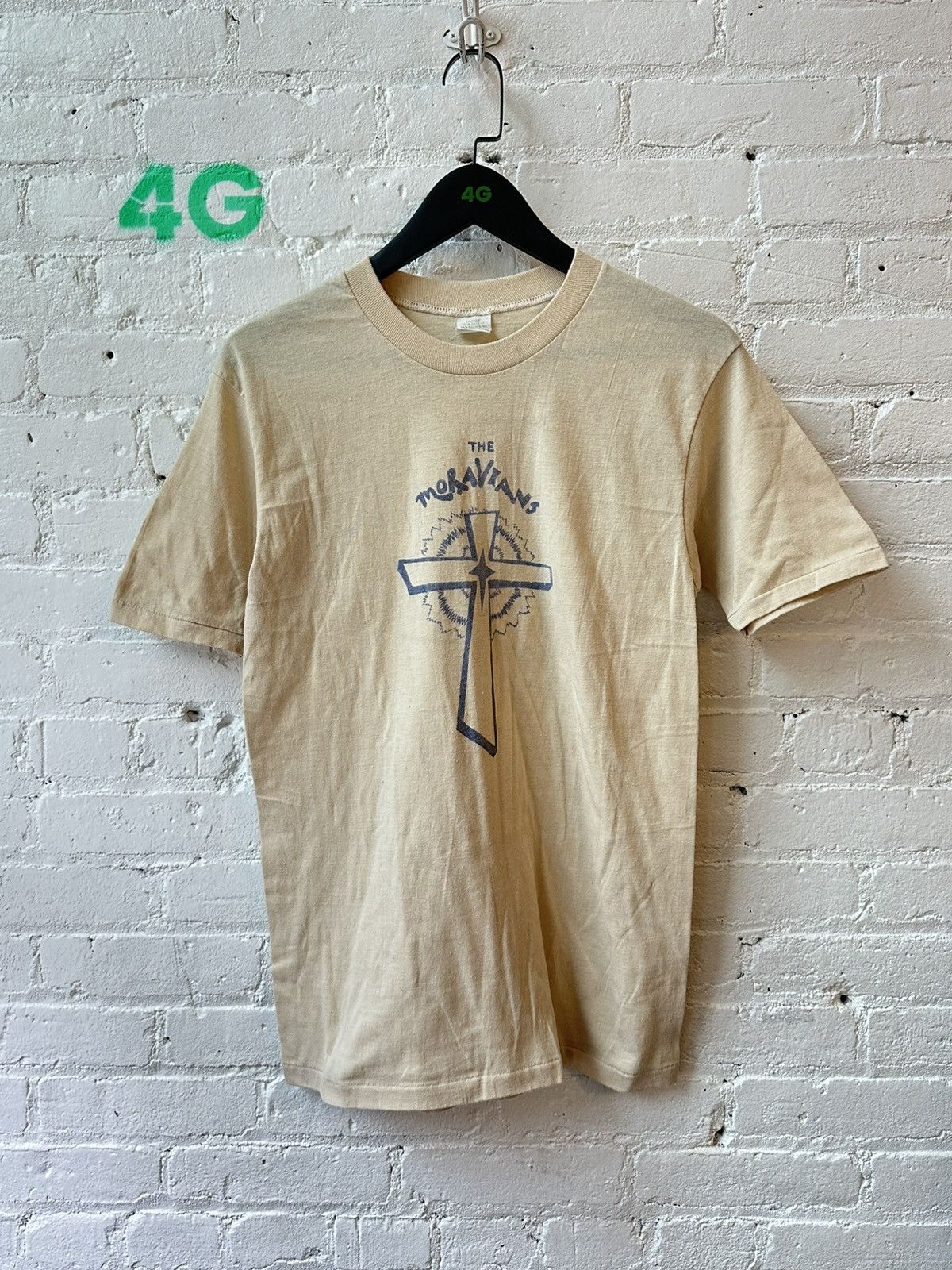 Vintage VINTAGE CROSS MORAVIANS SINGLE STITCH T SHIRT Size US M / EU 48-50 / 2 - 1 Thumbnail