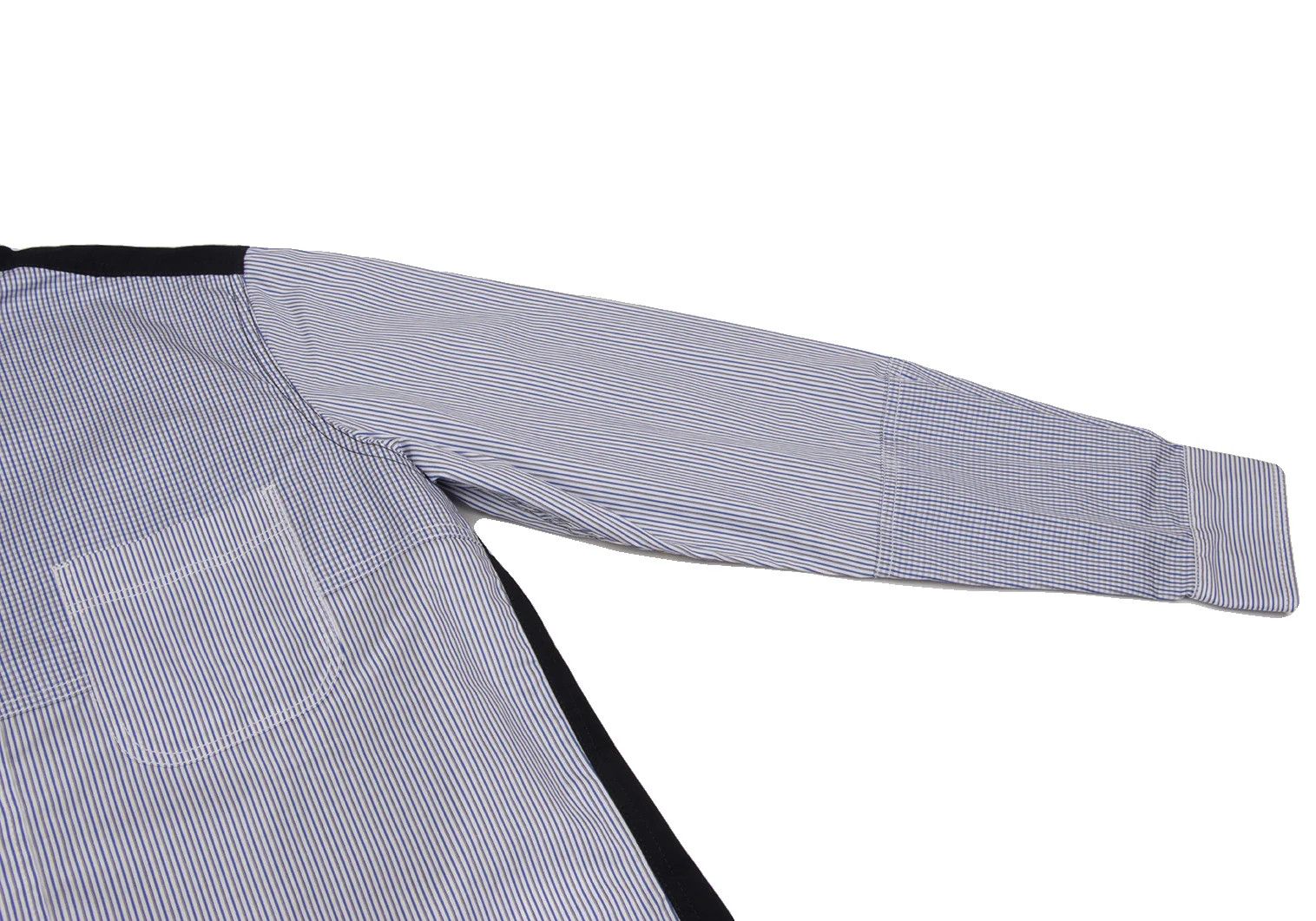 Junya Watanabe Button-Down Striped Shirt in Navy Blue and Others, XS Size US XS / EU 42 / 0 - 4 Thumbnail