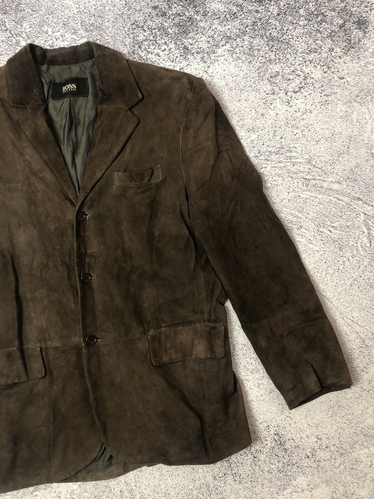 Hugo Boss Vintage blazers Hugo Boss men’s L/Xl rare usa y2k drill Size 44S - 3 Thumbnail