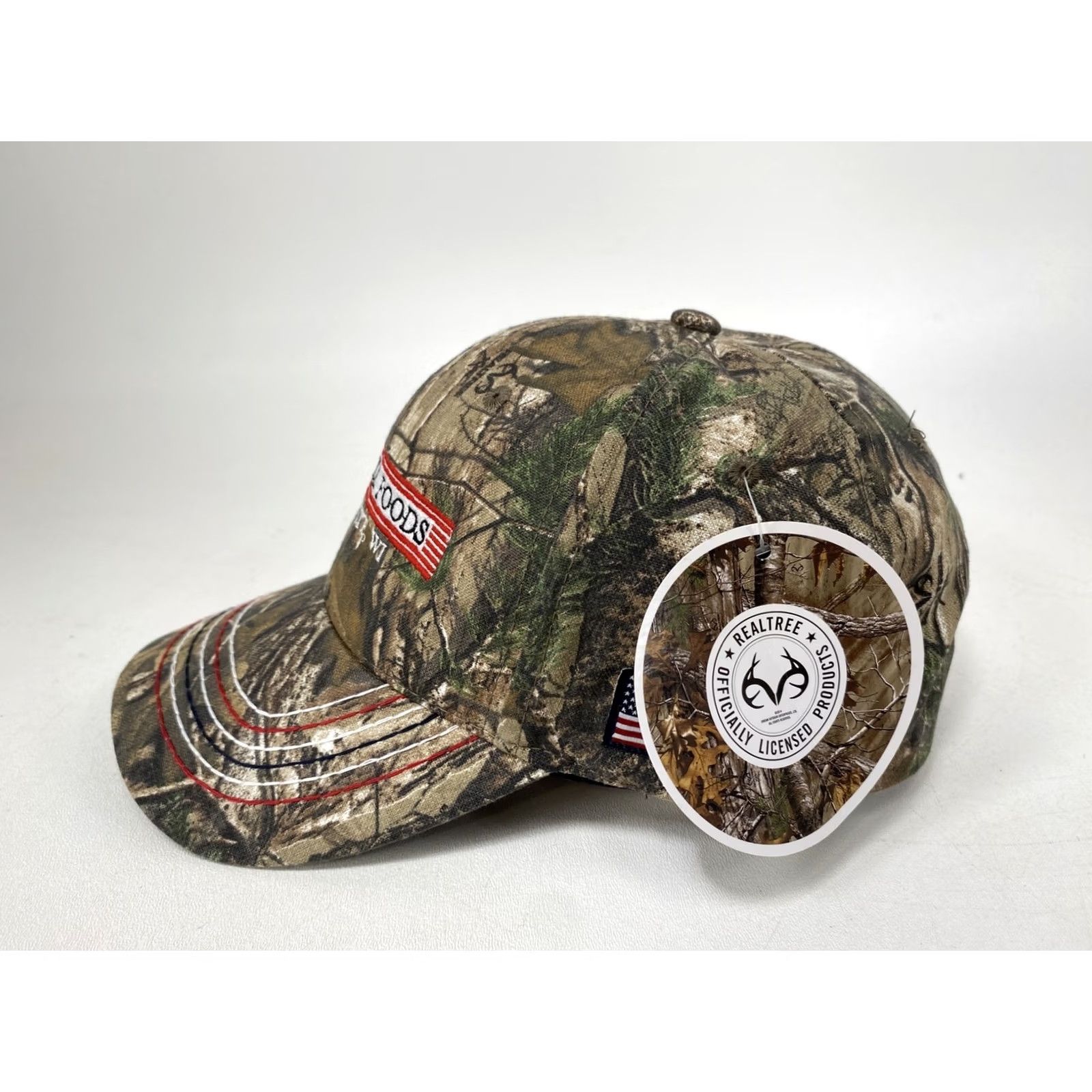 Port Authority Lakeside Foods Poynette WI Realtree Camo Strapback Hat Cap NEW Size ONE SIZE - 3 Thumbnail