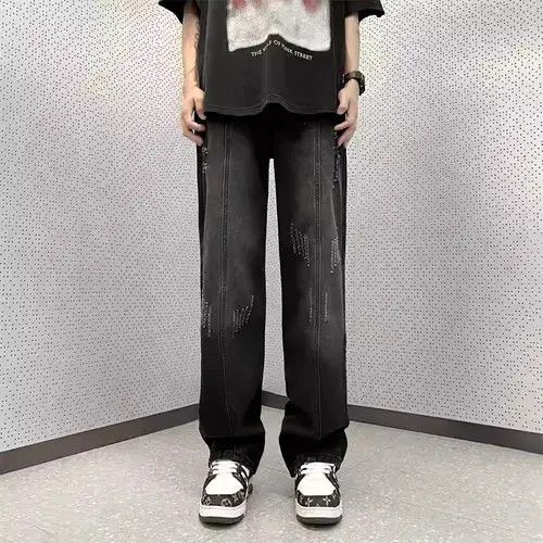 Jean Vintage loose fitting straight leg jeans Size US 34 / EU 50 - 2 Thumbnail