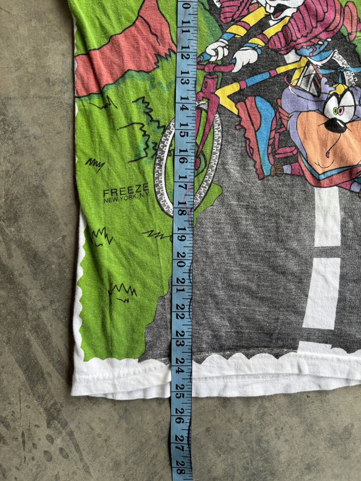 Anime × Cartoon Network × Vintage *RARE* 1994 90s VINTAGE WARNER BROS LOONEY TUNES ROAD 66 TEE Size US M / EU 48-50 / 2 - 8 Thumbnail