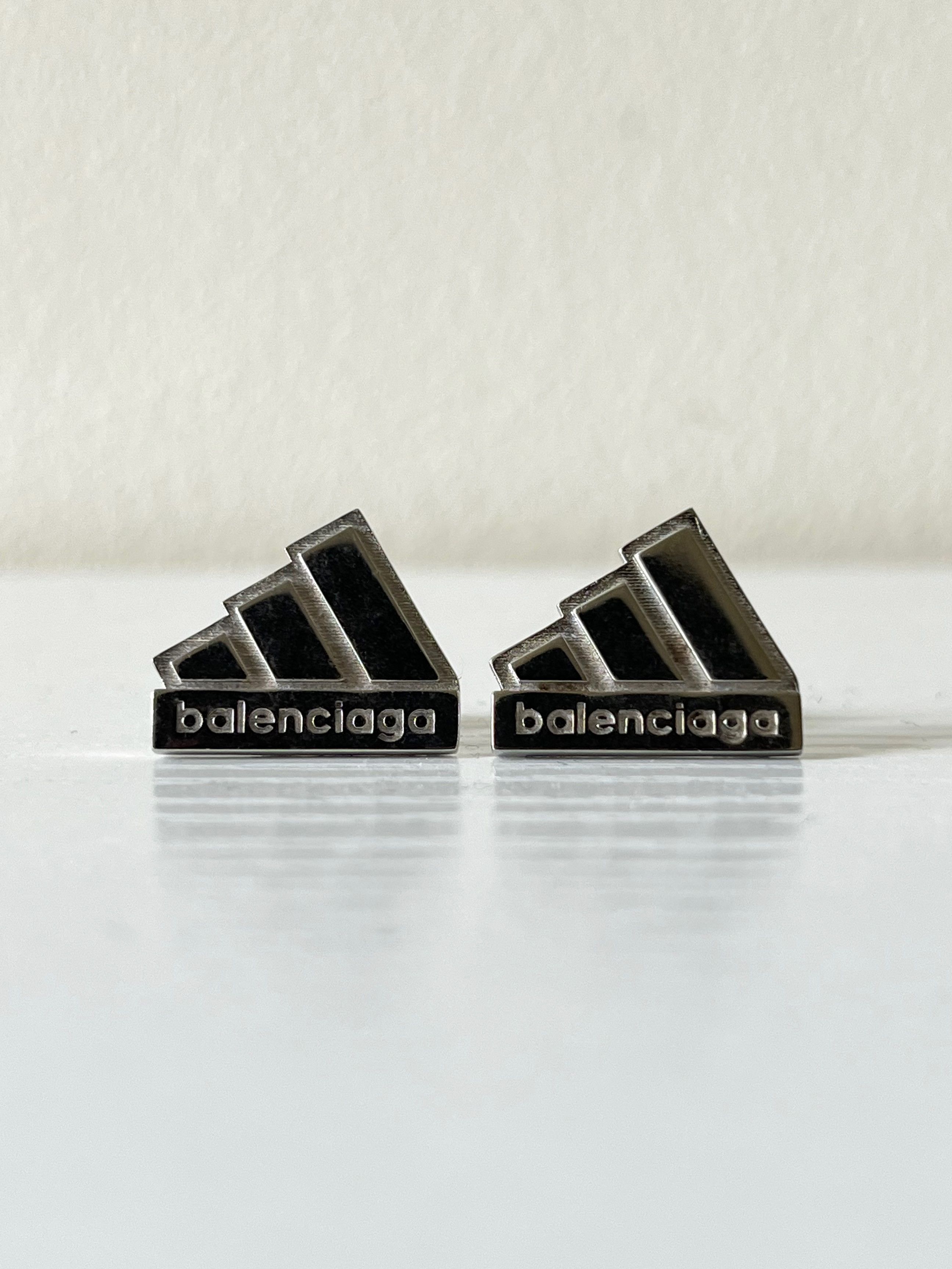 Adidas × Balenciaga Balenciaga x Adidas silver earrings