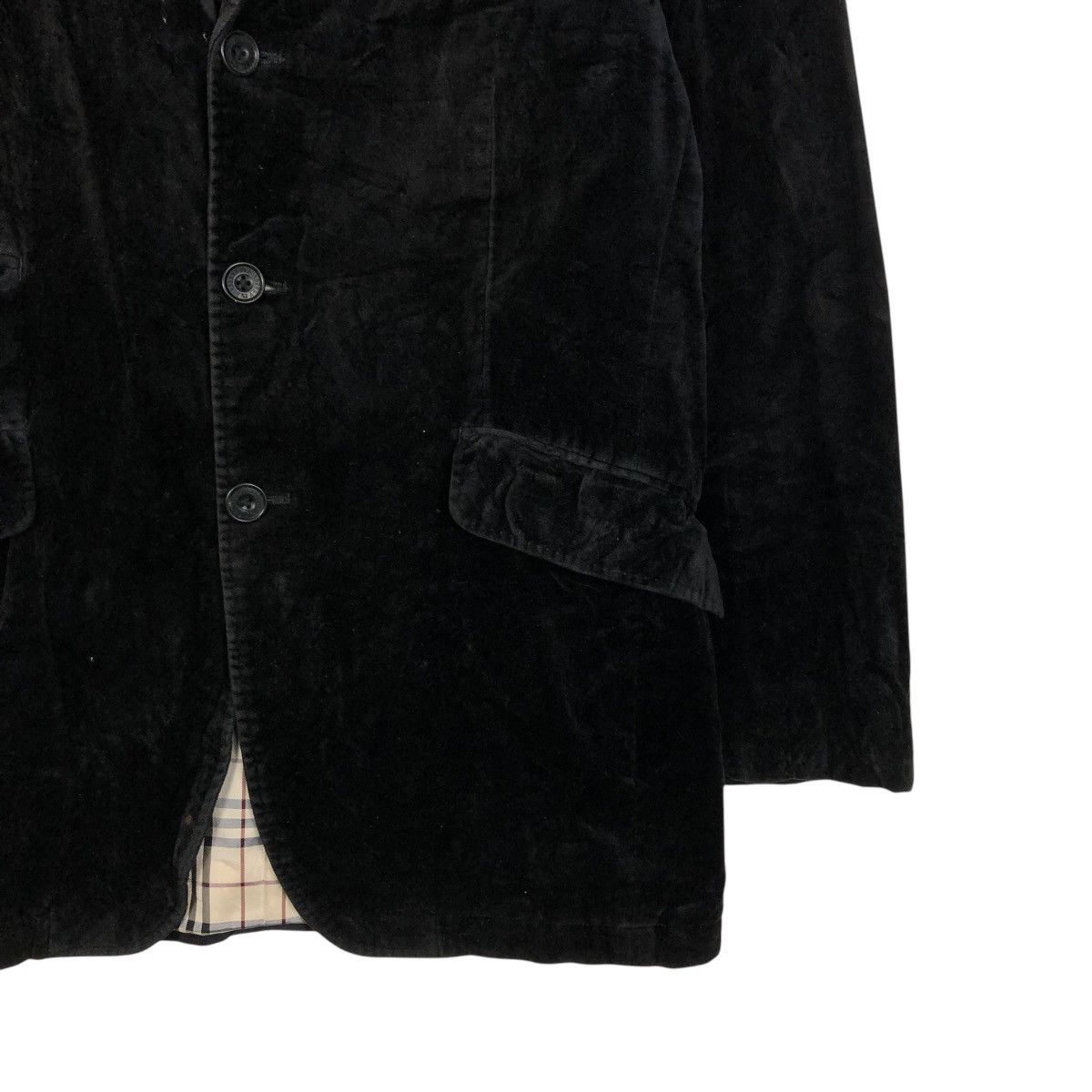 🔥VINTAGE BURBERRY BLACK LABEL VELVET JACKET NOVA CHECK