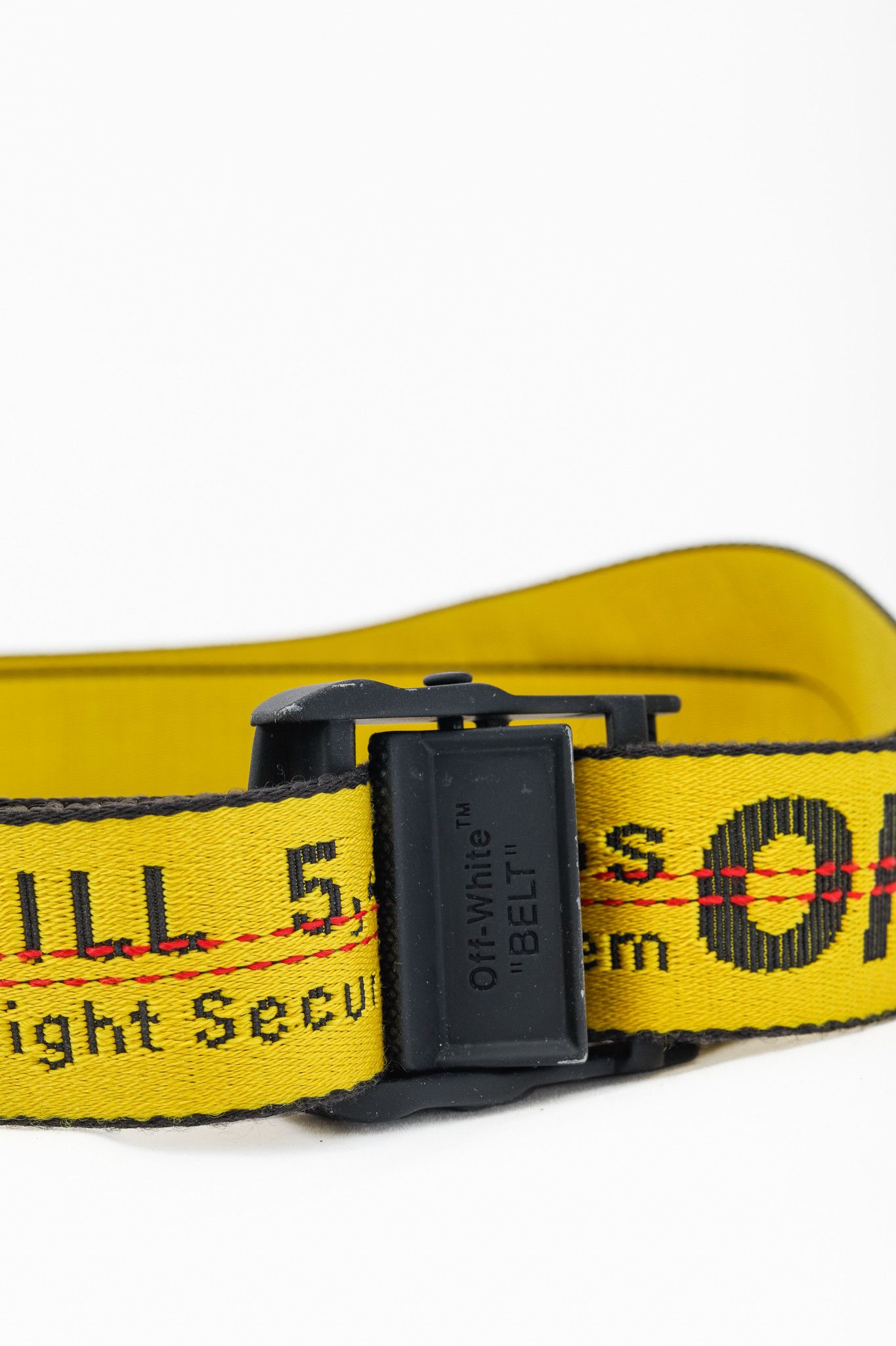 Off-White Yellow Classic Industrial Belt