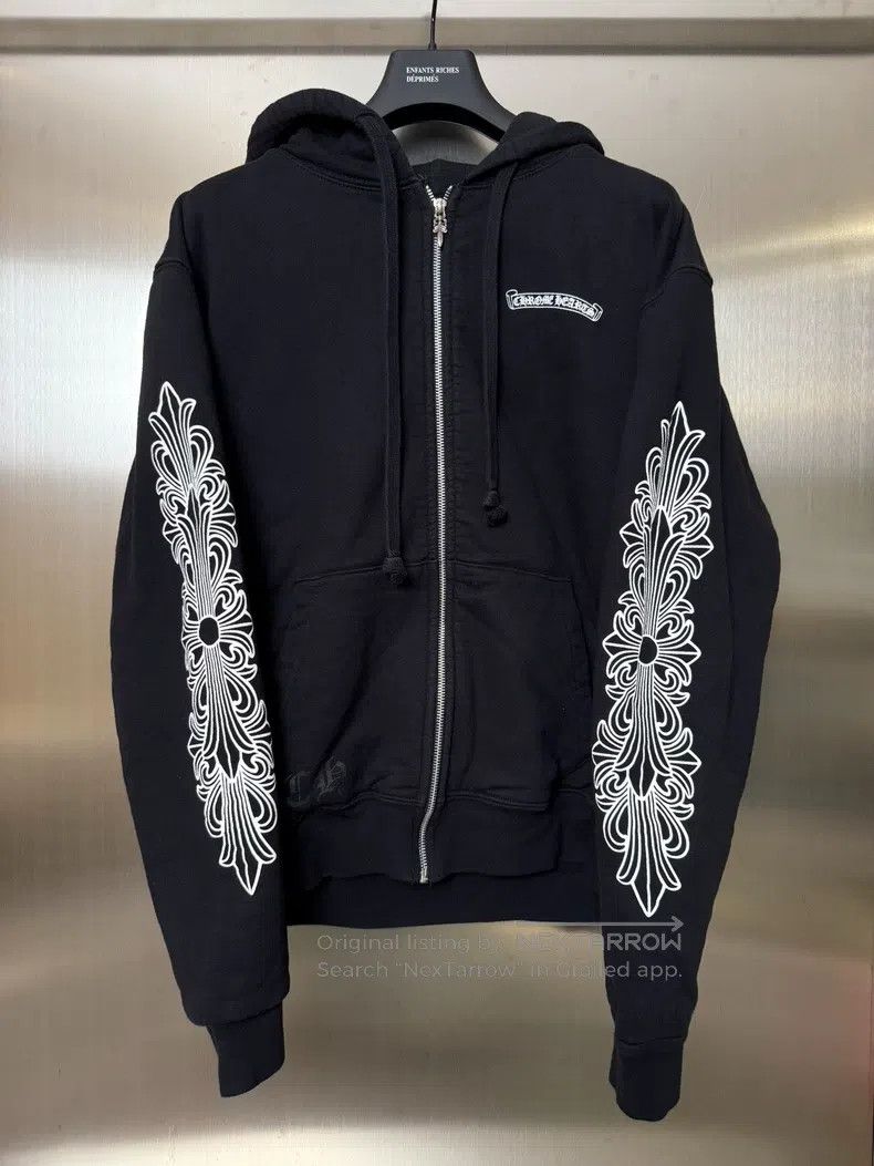 Chrome Hearts CHROME HEARTS Size M Waffle thickened zipper hoodie Size US M / EU 48-50 / 2 - 2 Thumbnail
