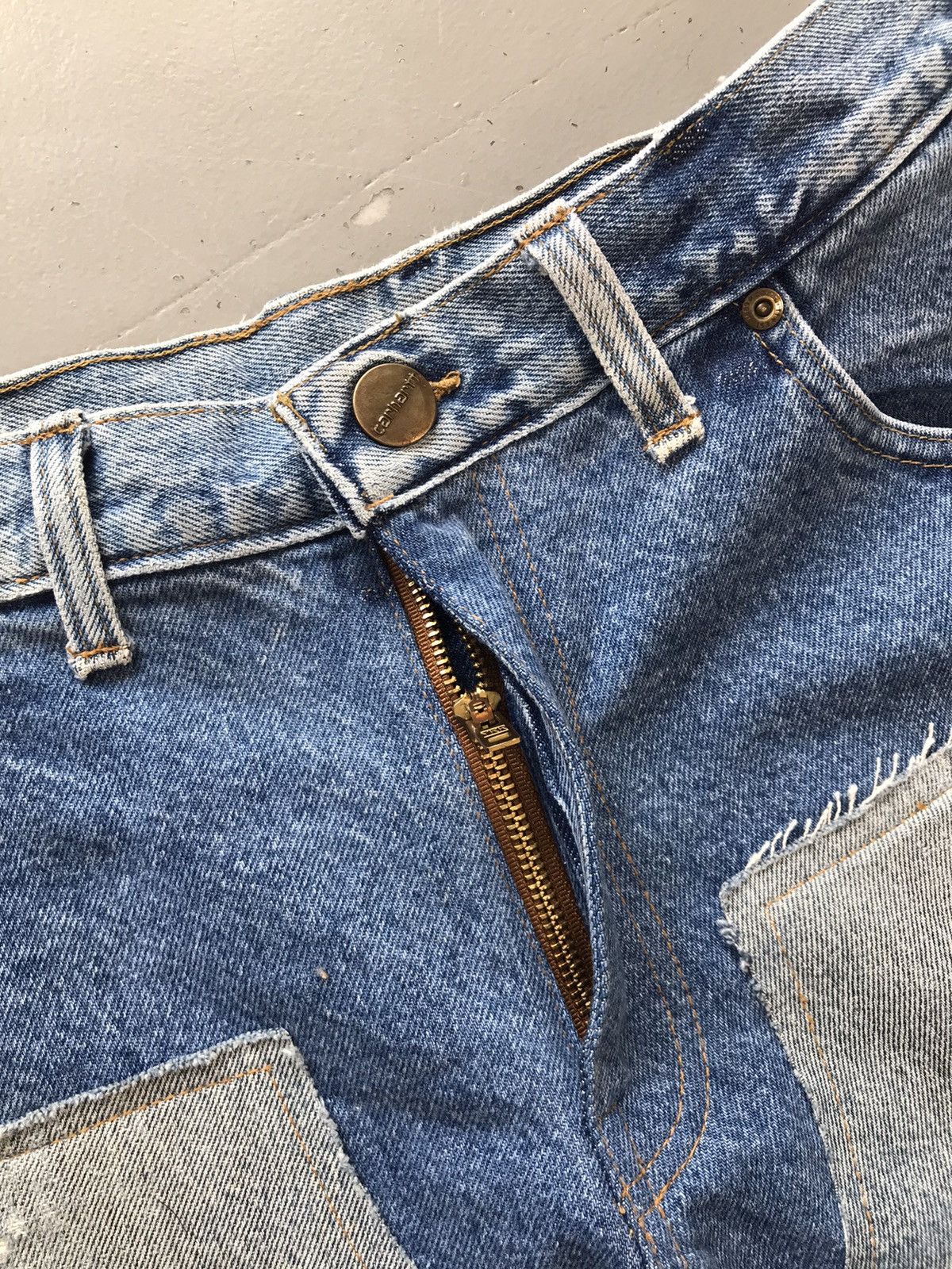 Carhartt × Vintage Vintage custom double knee denim jort Size US 34 / EU 50 - 8 Thumbnail