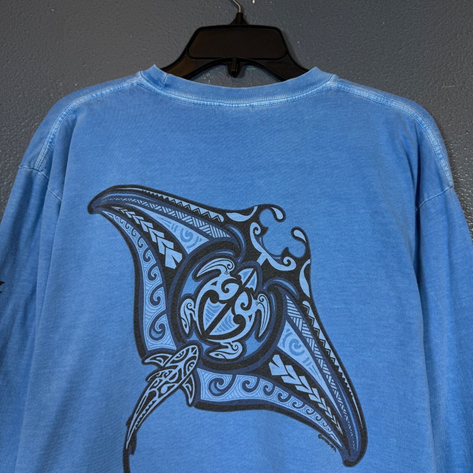 Other Crazy Shirts L man blue Hawaii tie-dye vintage t-shirt Size US L / EU 52-54 / 3 - 2 Thumbnail