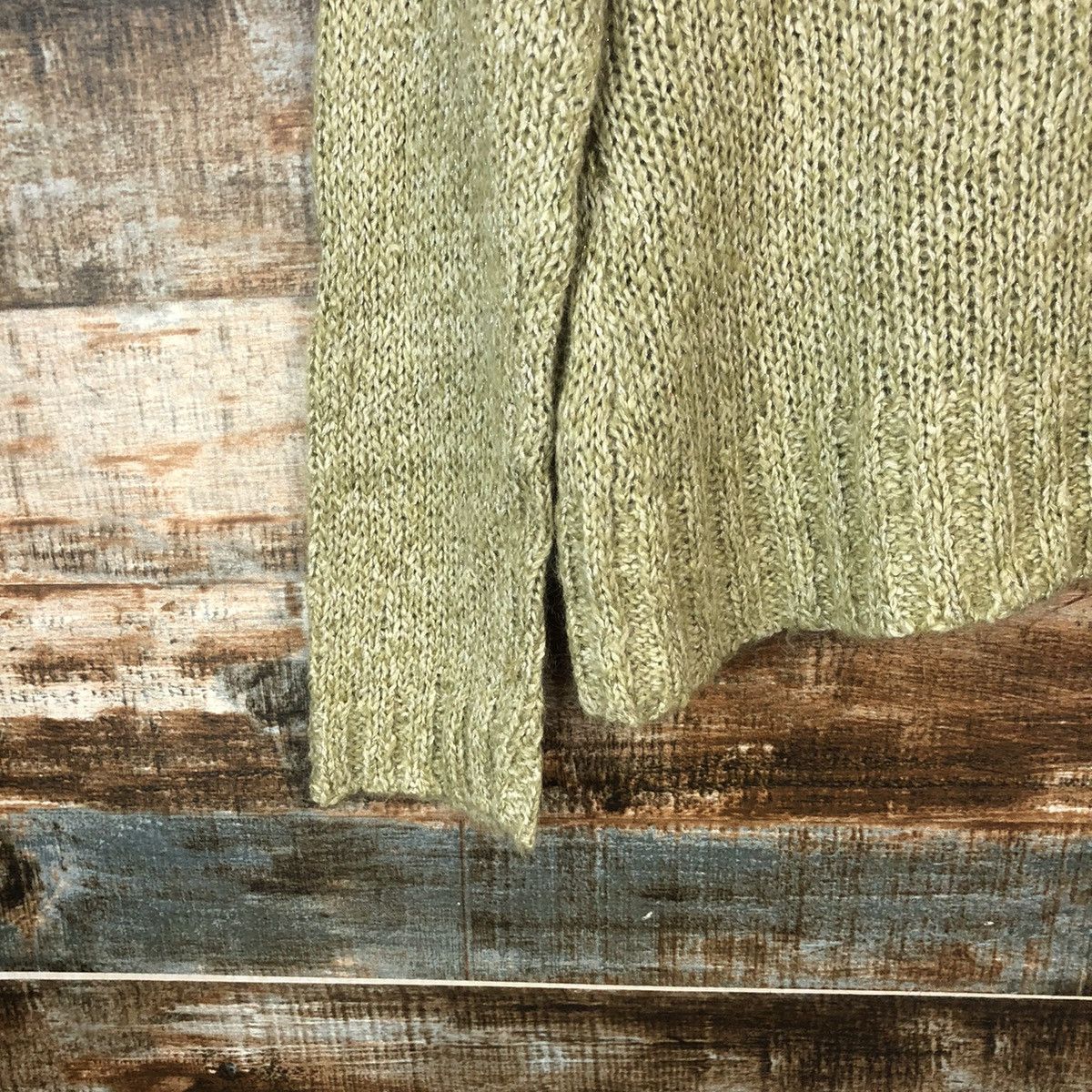 Homespun Knitwear × Japanese Brand L& Beautiful Green Knitwear vintage #A2060 Size M / US 6-8 / IT 42-44 - 16 Thumbnail