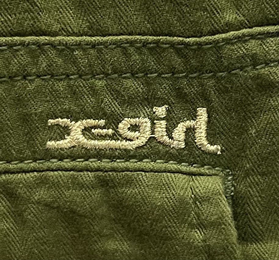 Japanese Brand × Vintage Vintage Y2K X-girl Olive Green Utility Jumpsuit - Size 2 Size US 34 / EU 50 - 13 Thumbnail