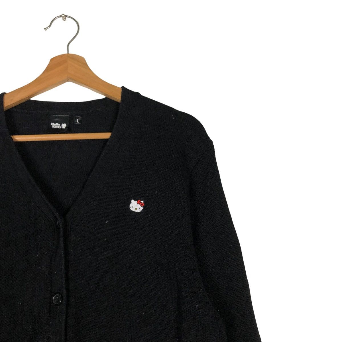 Cartoon Network 🔥VINTAGE RICH BLACK CARDIGAN JACKET HELLO KITTY CARTOON Size US L / EU 52-54 / 3 - 3 Thumbnail