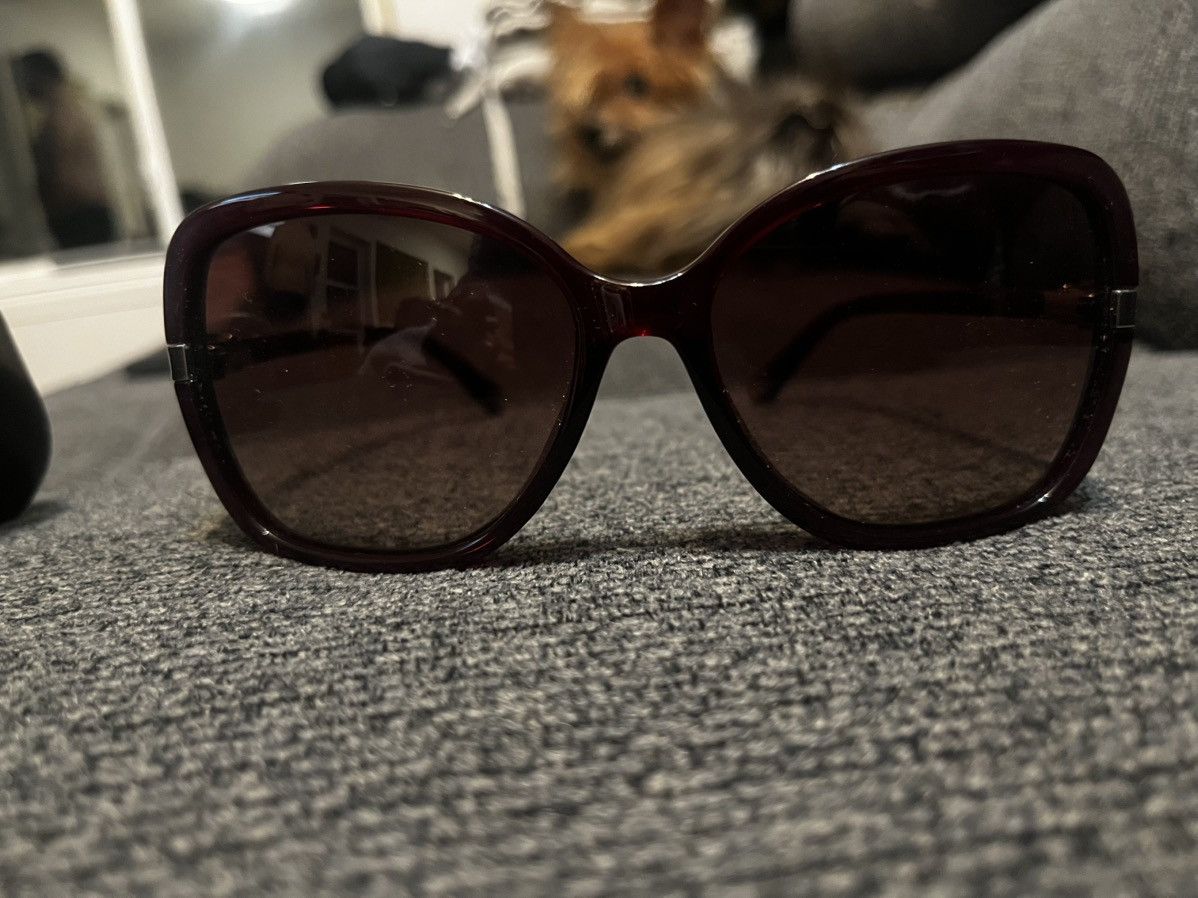 Michael Kors Dark Maroon with gold accent micheal kors sunglasses Size ONE SIZE - 6 Thumbnail
