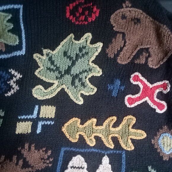 Other Vintage Pacific Northwest Novelty Cardigan Sweater Linen Size S / US 4 / IT 40 - 8 Thumbnail