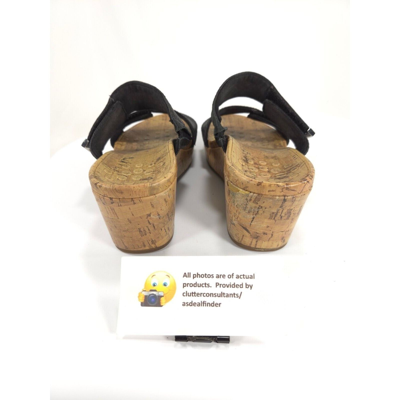 Vionic Vionic Pepper Snakeskin Cork Wedge Sandal Women Size 9 Black Size US 9 / IT 39 - 3 Thumbnail