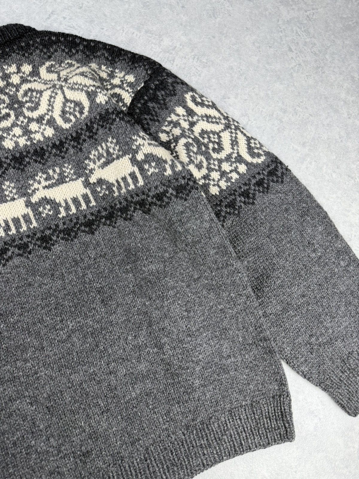 Vintage Vintage Saga Knit Norway Nordic Reindeer Wool Sweater Size US XL / EU 56 / 4 - 9 Thumbnail