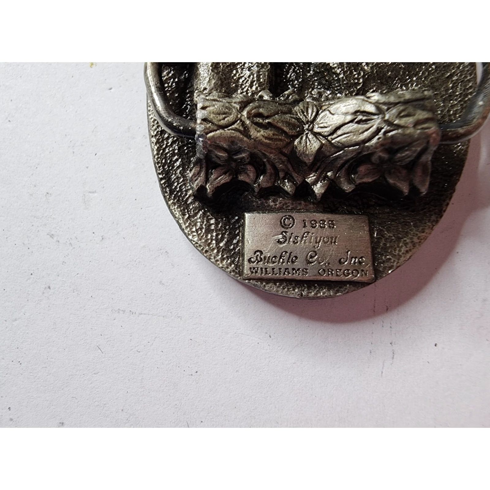 Vintage VINTAGE Siskiyou Elk Hunting Belt Buckle Sportsman Silver 1980s Adult Unisex Size ONE SIZE - 3 Thumbnail
