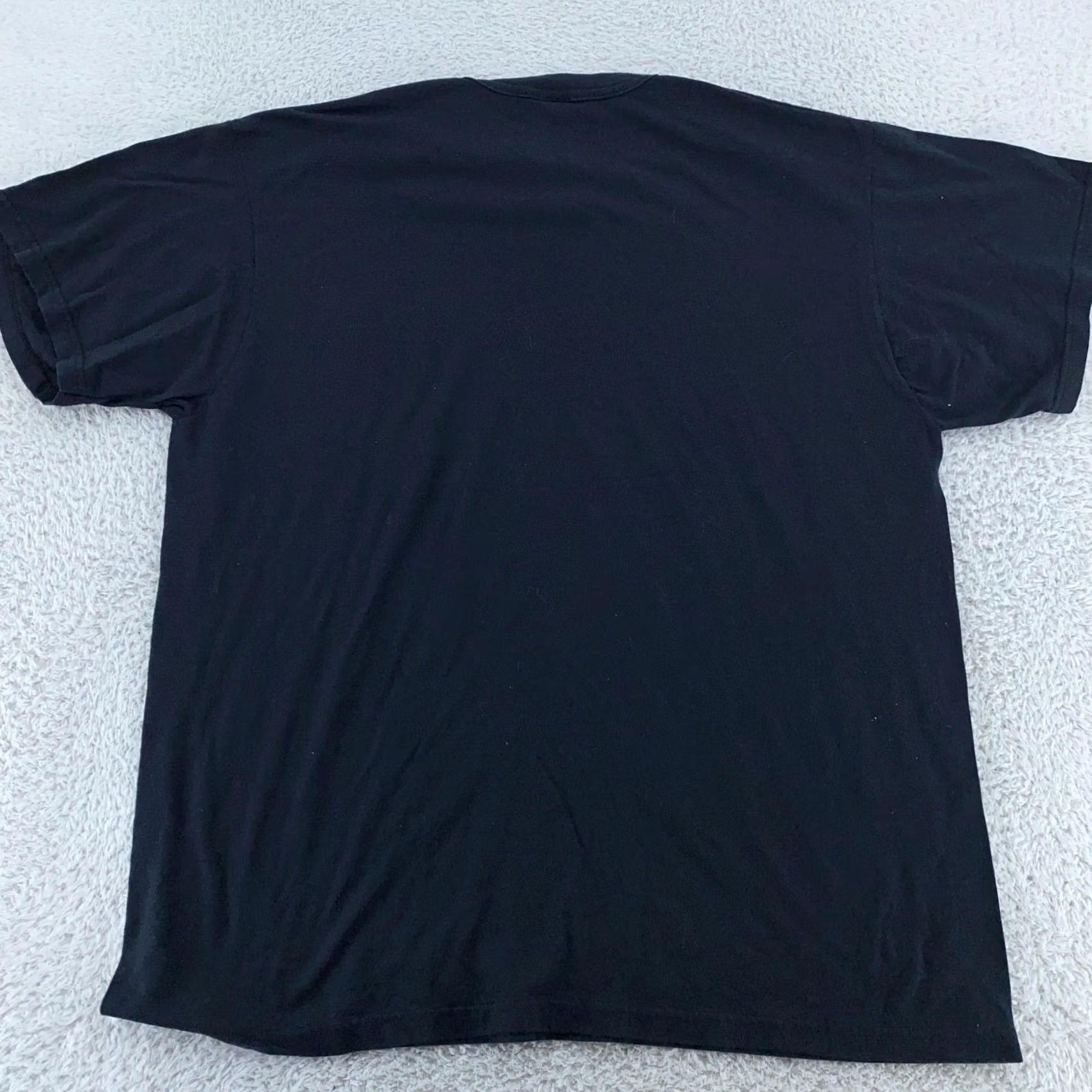 Fruit Of The Loom VINTAGE Fruit of the Loom Pocket T-Shirt Mens L/XL Golden Blend Tee Black Cotton Polyester Crew Neck Short Sleeve Size US L / EU 52-54 / 3 - 5 Thumbnail