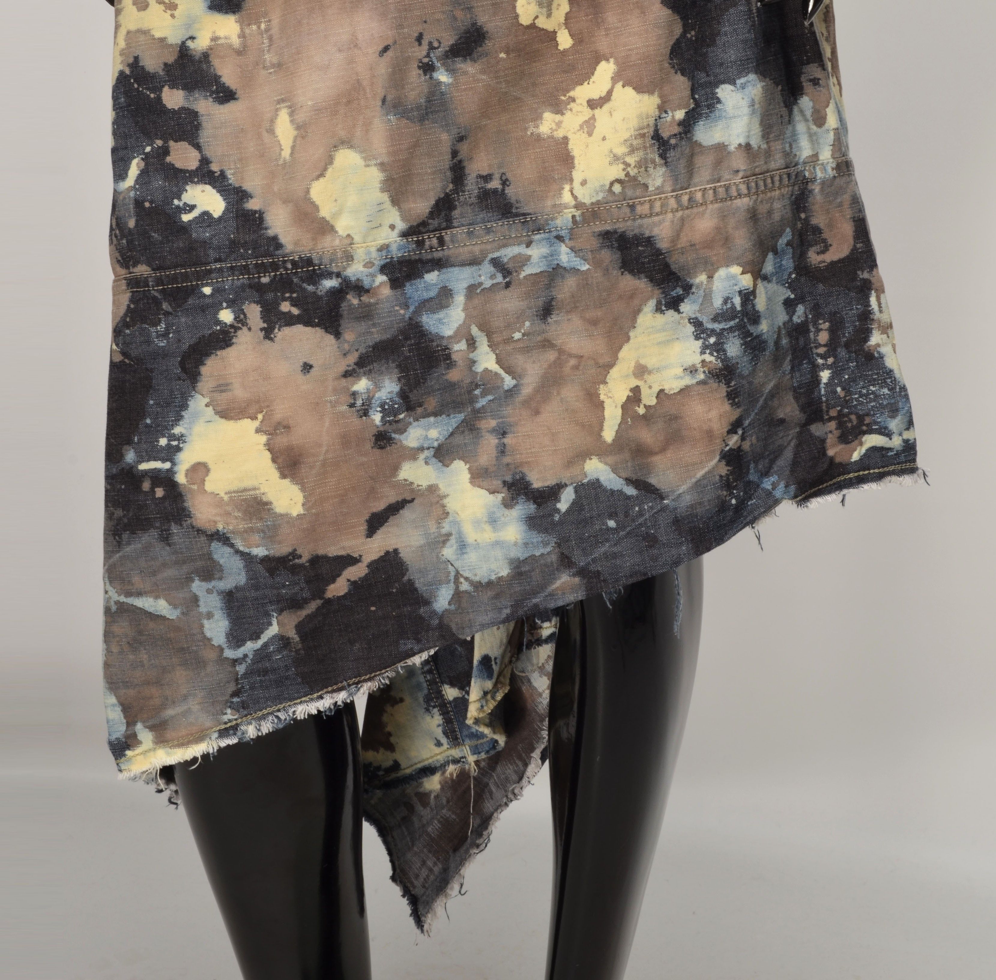 Diesel Vintage Diesel Red Tab Y2K Grunge Tie Dye Asymmetrical Skirt Size 30" / US 8 / IT 44 - 11 Thumbnail