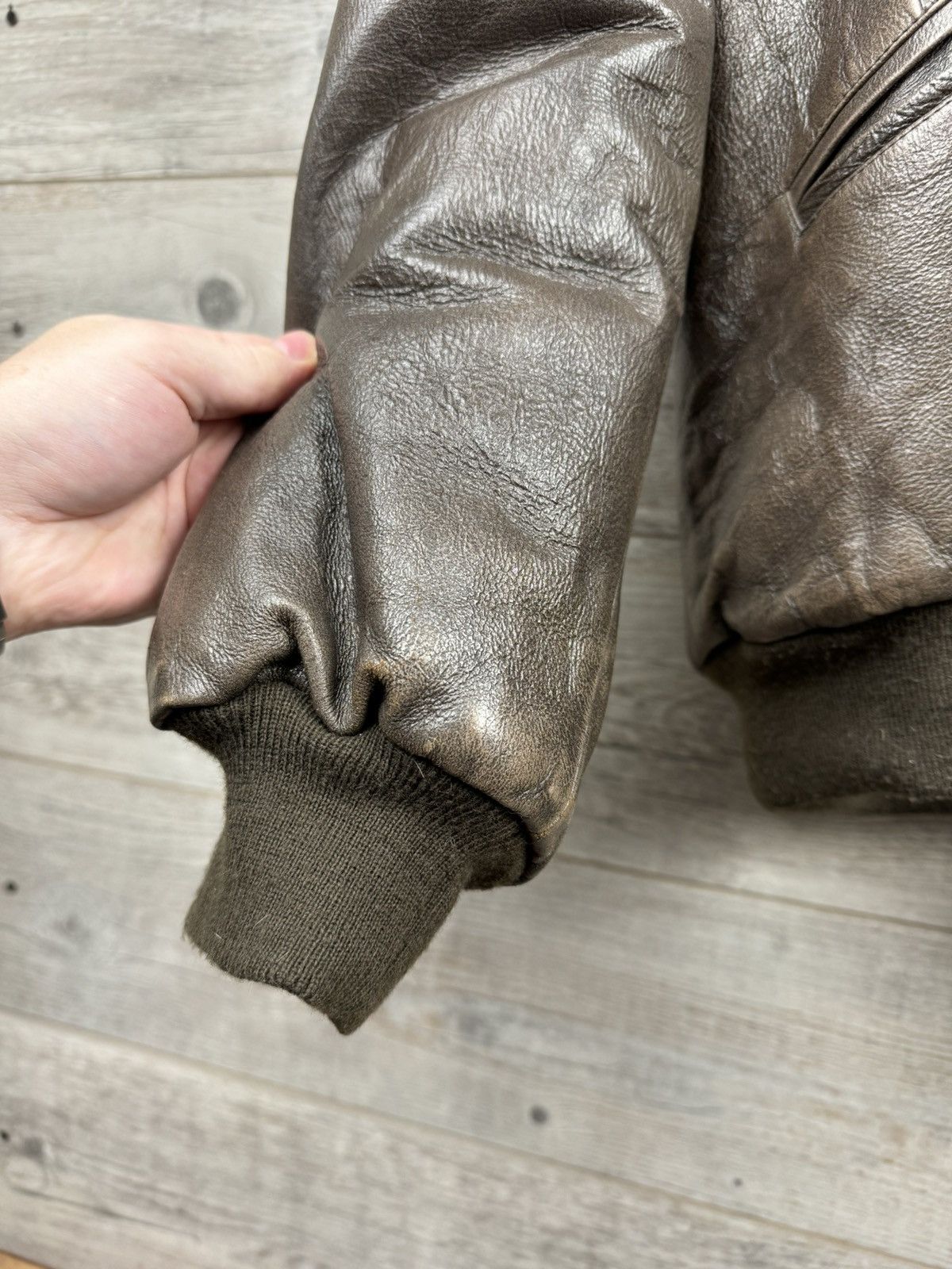 Unique warm rare vintage bomber jacket of the 80s from Skin