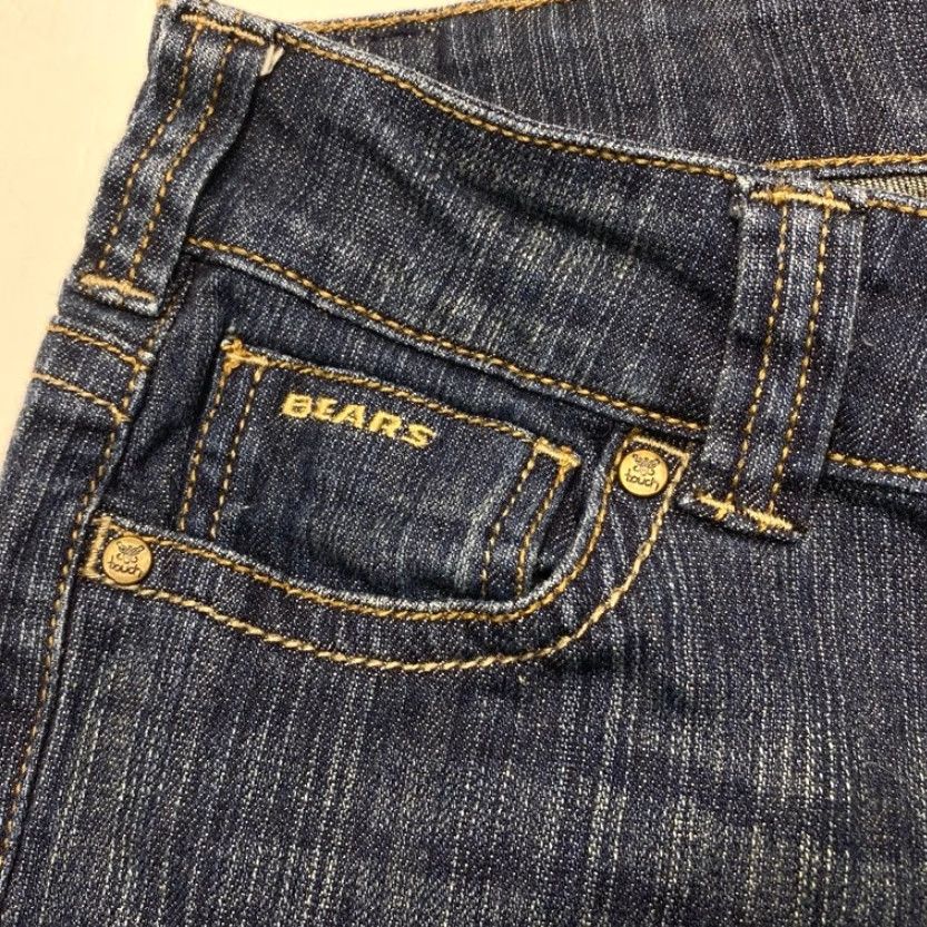 Vintage Touch Jeans by Alyssa Milano Womens 30x28.5 CHICAGO BEARS NFL Denim Boot Cut Jeans Size 26" / US 2 / IT 38 - 4 Thumbnail