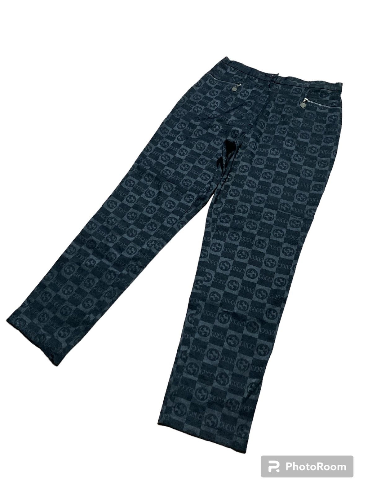 image of Gucci Tom Ford Monogram Pants in Black, Women's (Size 30)