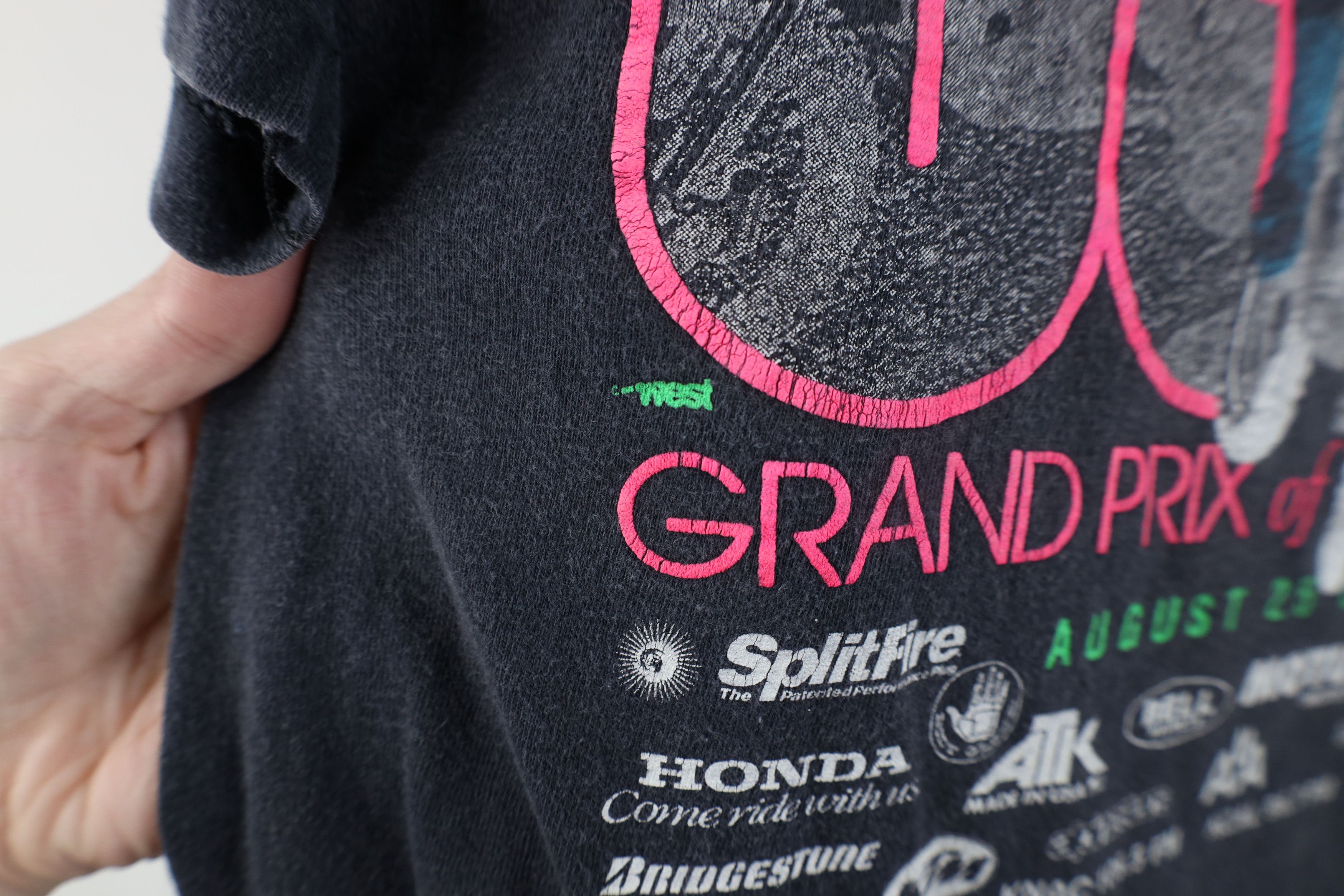 Vintage Vintage 90s Grand Prix of Motocross Racing T-Shirt USA Black Size US L / EU 52-54 / 3 - 7 Thumbnail