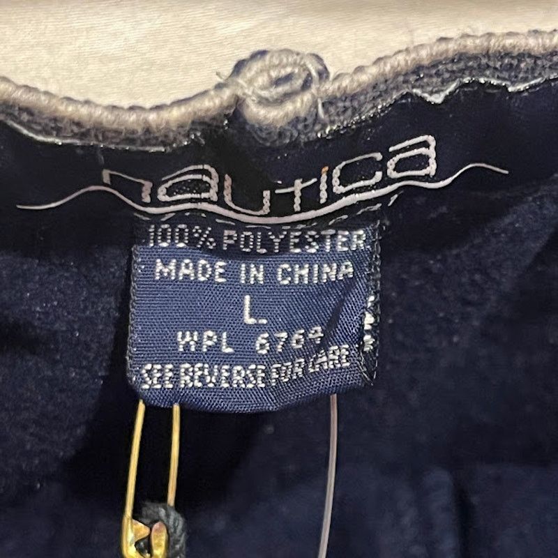 Nautica × Vintage NWT VTG Y2K Nautica Sleepwear Pants Logo Navy Fleece Mens Size US 36 / EU 52 - 3 Thumbnail