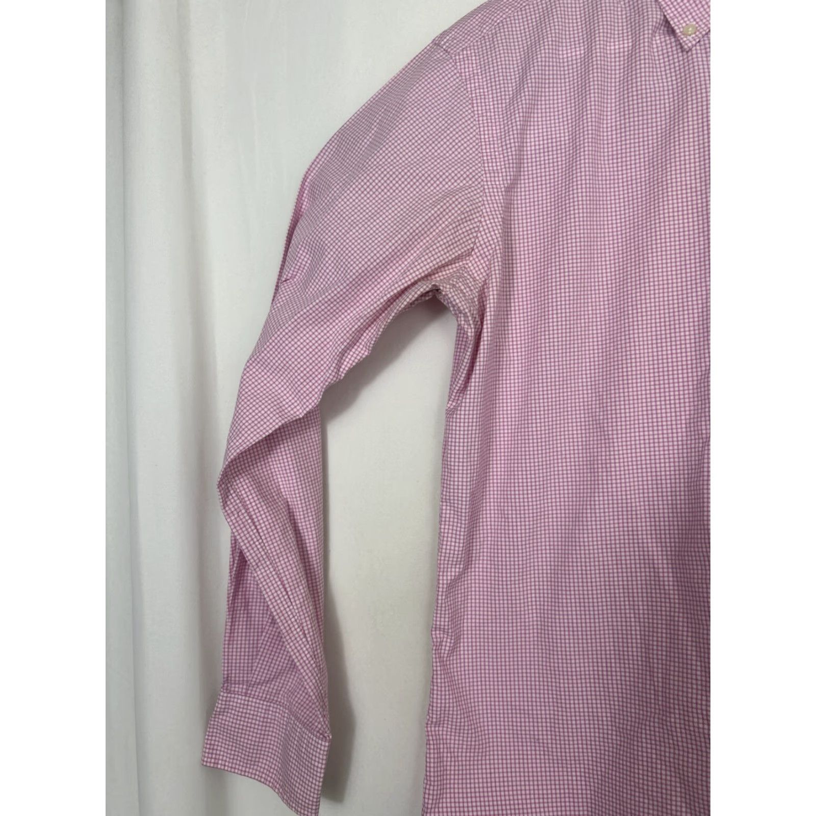 Ralph Lauren Ralph Lauren Mens Button-Down Shirt Long Sleeve 15 Pink White Stripe Size US M / EU 48-50 / 2 - 2 Thumbnail