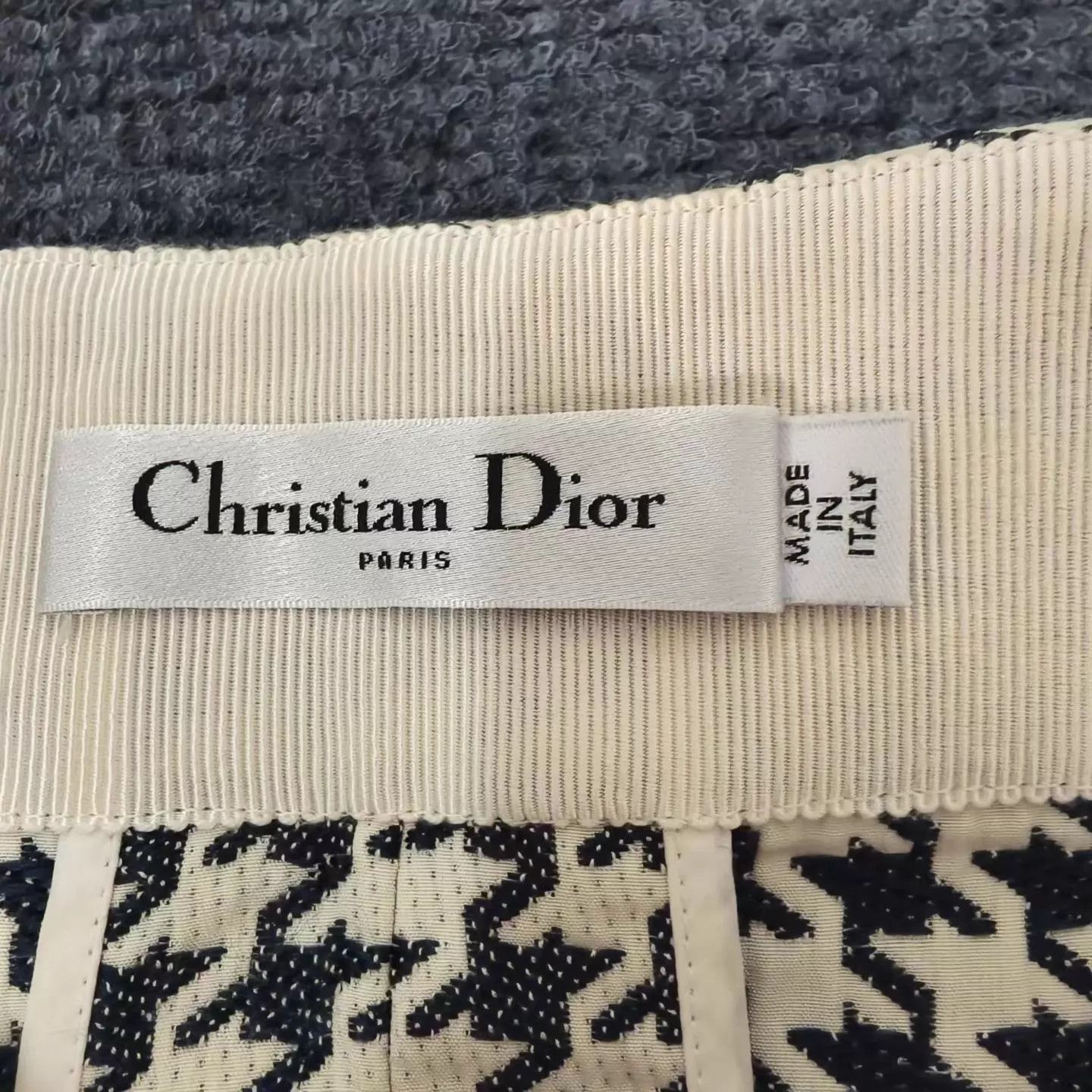 Dior Dior Women's Houndstooth CD Logo Skirt 40 Size 28" / US 6 / IT 42 - 4 Thumbnail