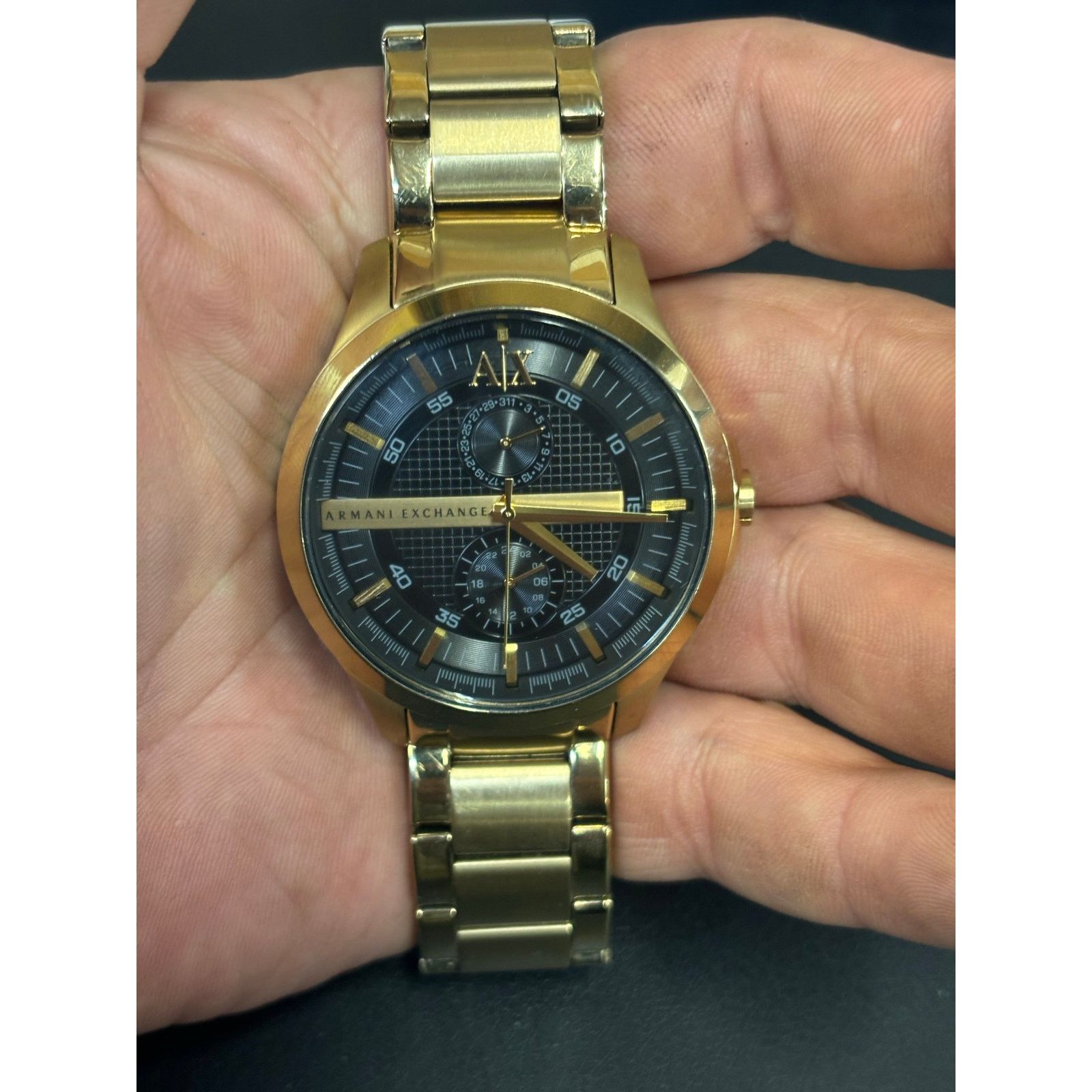 Armani Exchange Armani Exchange AX2121 Gold Tone Men’s Watch! New Battery! Size ONE SIZE - 11 Thumbnail