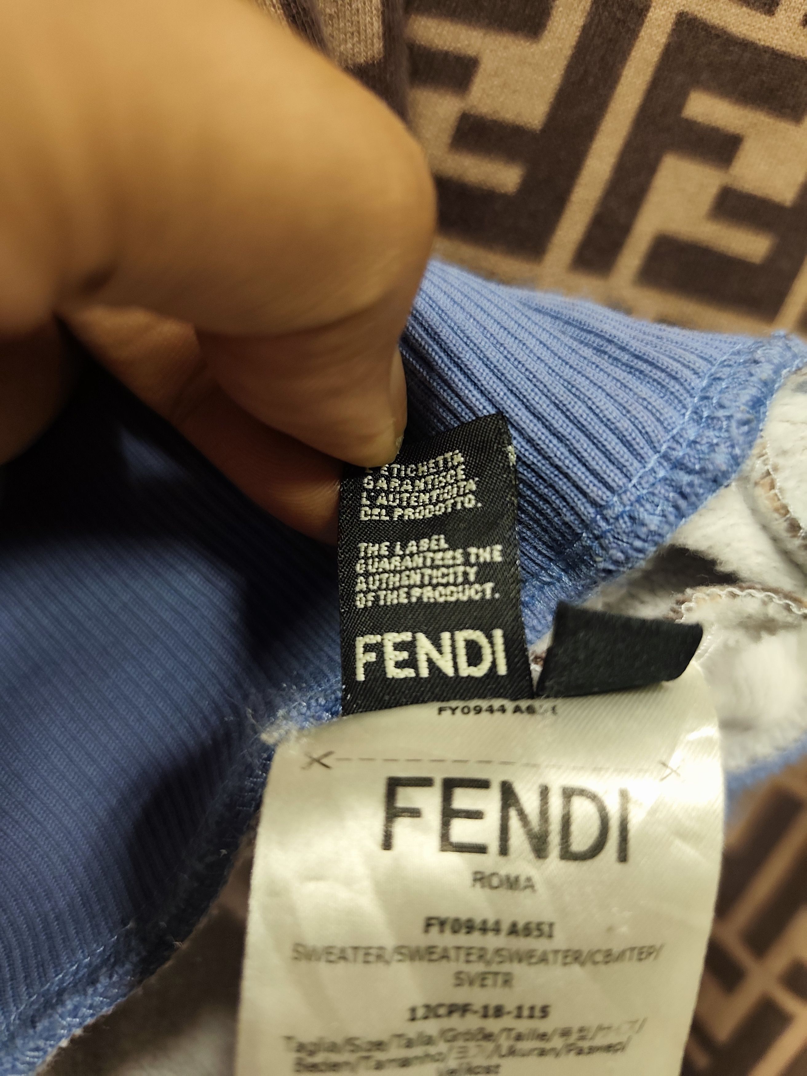Fendi Fendi Roma monogram sweatshirt Size US L / EU 52-54 / 3 - 13 Thumbnail