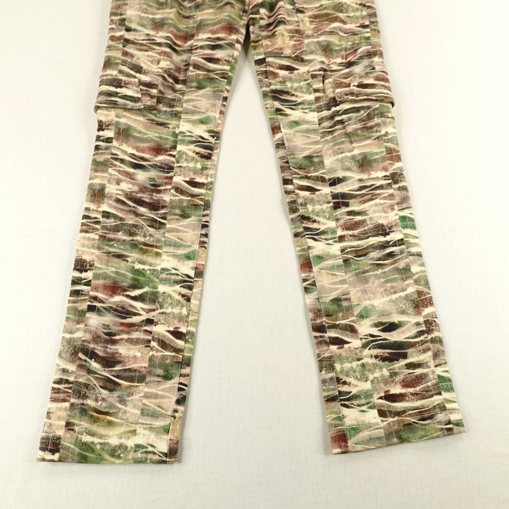 Prps PRPS Pants Mens 30 Camouflage Cargo Straight Leg Button Fly Cargo Jeans NEW 98 Size US 30 / EU 46 - 3 Thumbnail