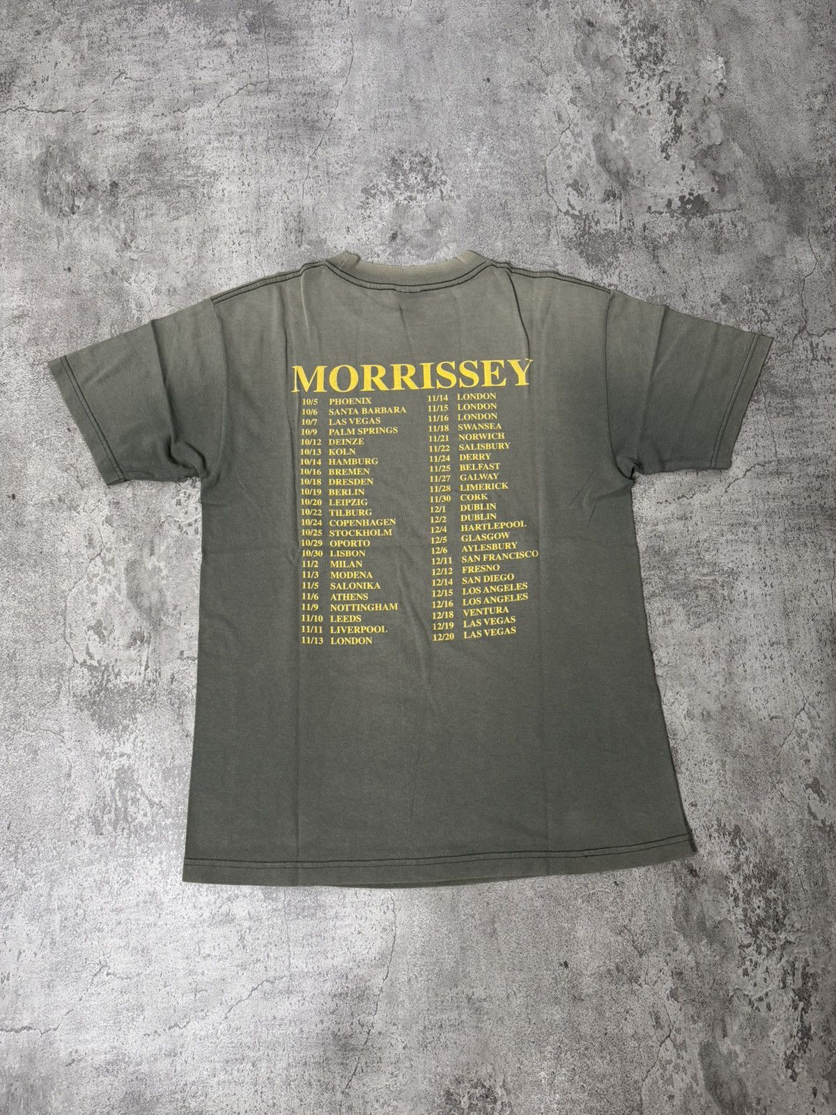 Band Tees VINTAGE 90’S MORRISEY EUROPEAN TOUR T-SHIRT Size US M / EU 48-50 / 2 - 4 Thumbnail