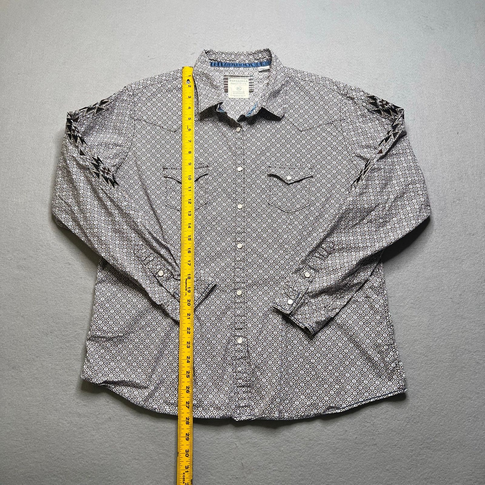 Panhandle Slim Panhandle Rough Stock Western Aztec Shirt Men XL Snap Pearl Size US XL / EU 56 / 4 - 5 Thumbnail